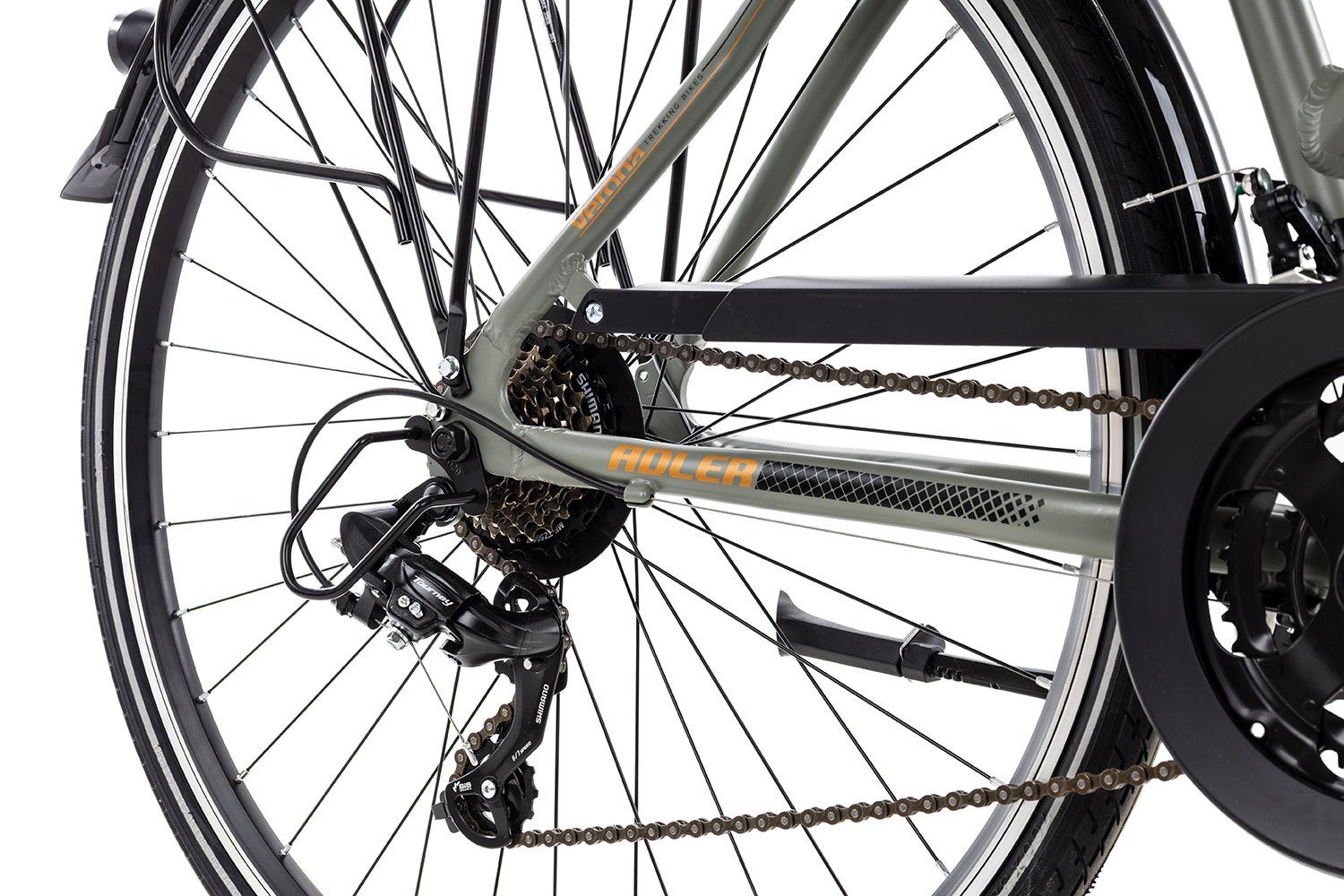 Thumbnail - Adler Trekkingrad Verona Trapez, 21 Gang Shimano Tourney 21 Schaltwerk, Kettenschaltung, Trekkingrad 28 Zoll Damenrad br...