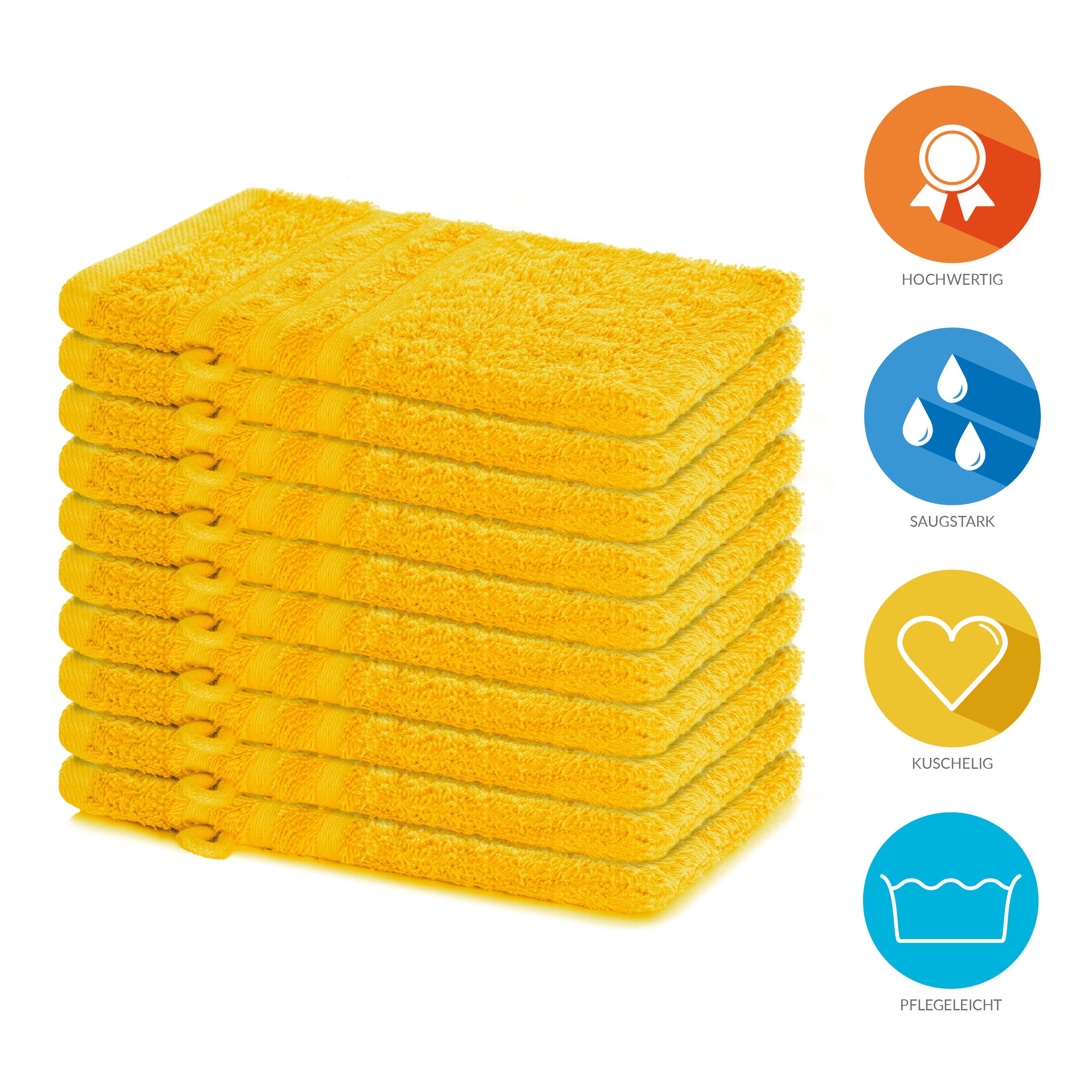 Lavea Handtuch Set Frottierserie Elena, Waschhandschuh - 100% Baumwolle (Se günstig online kaufen