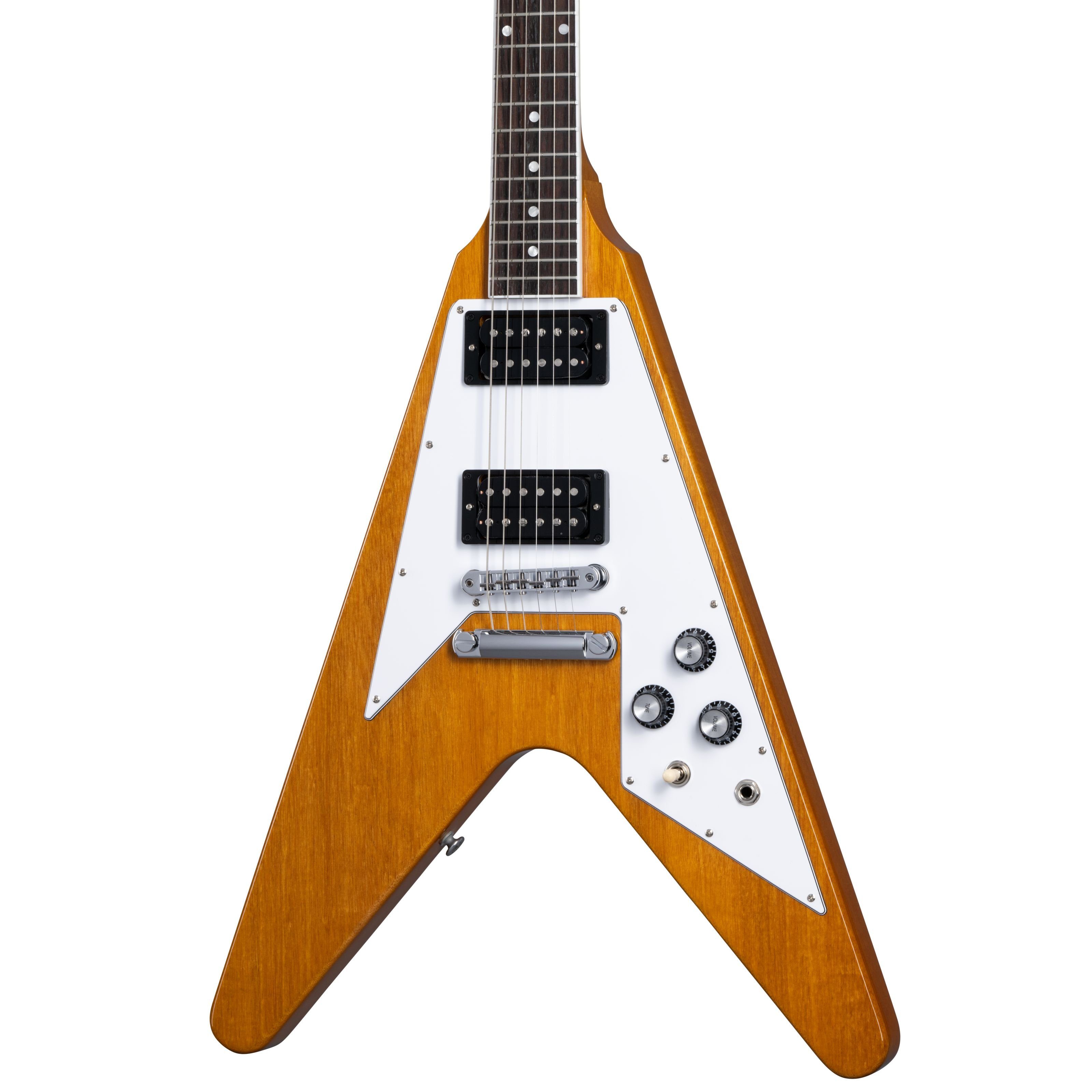 Gibson E-Gitarre, E-Gitarren, Andere Modelle, 70s Flying V Antique Natural - E-Gitarre