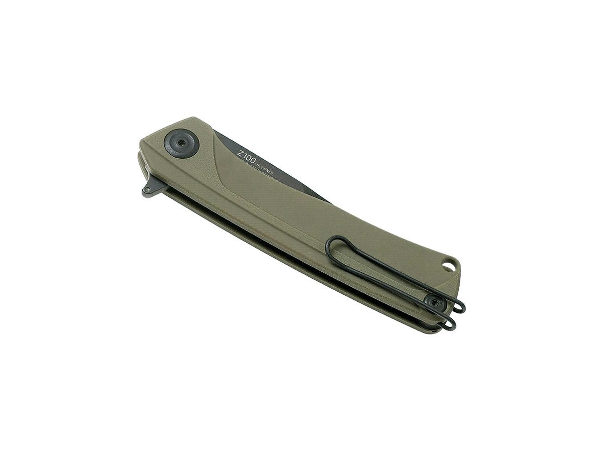 ACTA NON VERBA KNIVEs Taschenmesser Acta Non Verba Z100 BB DLC Schwarz G10 Olive ANVZ100-058