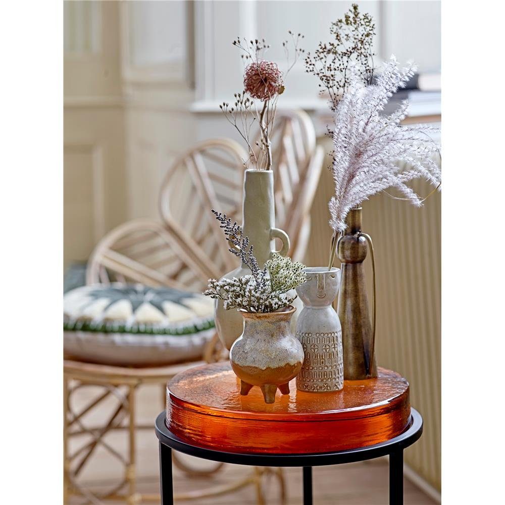 Bloomingville Dekovase Embla, Weiß Steingut 6 x 14,5 cm Dänisches Design günstig online kaufen