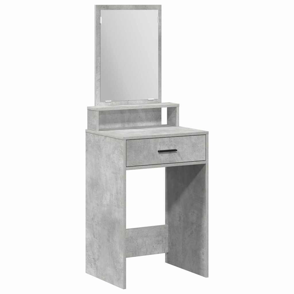 vidaXL Schminktisch Schminktisch Beton Grau 50 x 41 x 140 cm Holzwerkstoff (1-St)