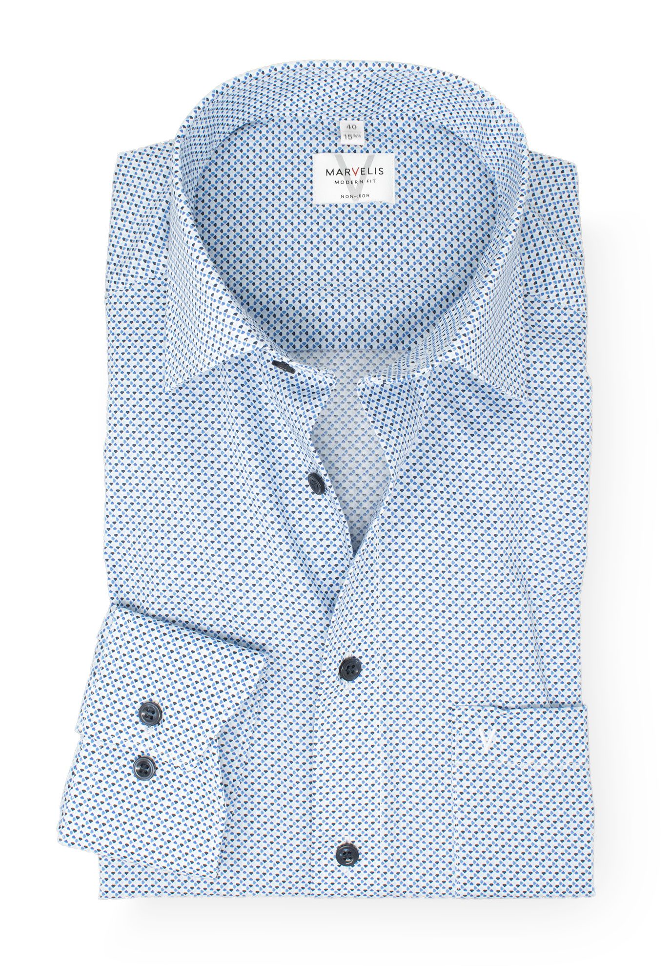 MARVELIS Businesshemd Modern Fit normale, leicht günstig online kaufen