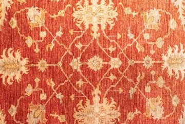 Wollteppich Ziegler Teppich handgeknüpft orange, morgenland, rechteckig, Höhe: 6 mm