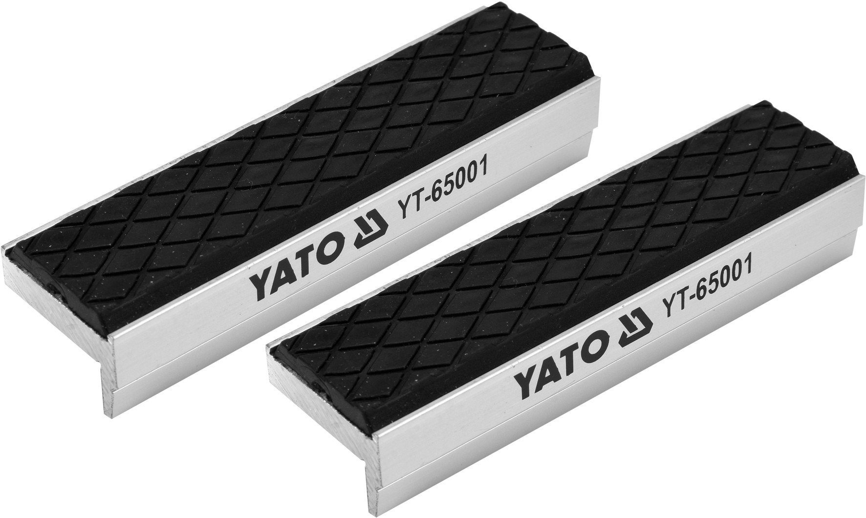 Yato Schraubstock Schonbacken Schutzbacken 100 mm aus Aluminium, 1 Paar, magnetisch, soft