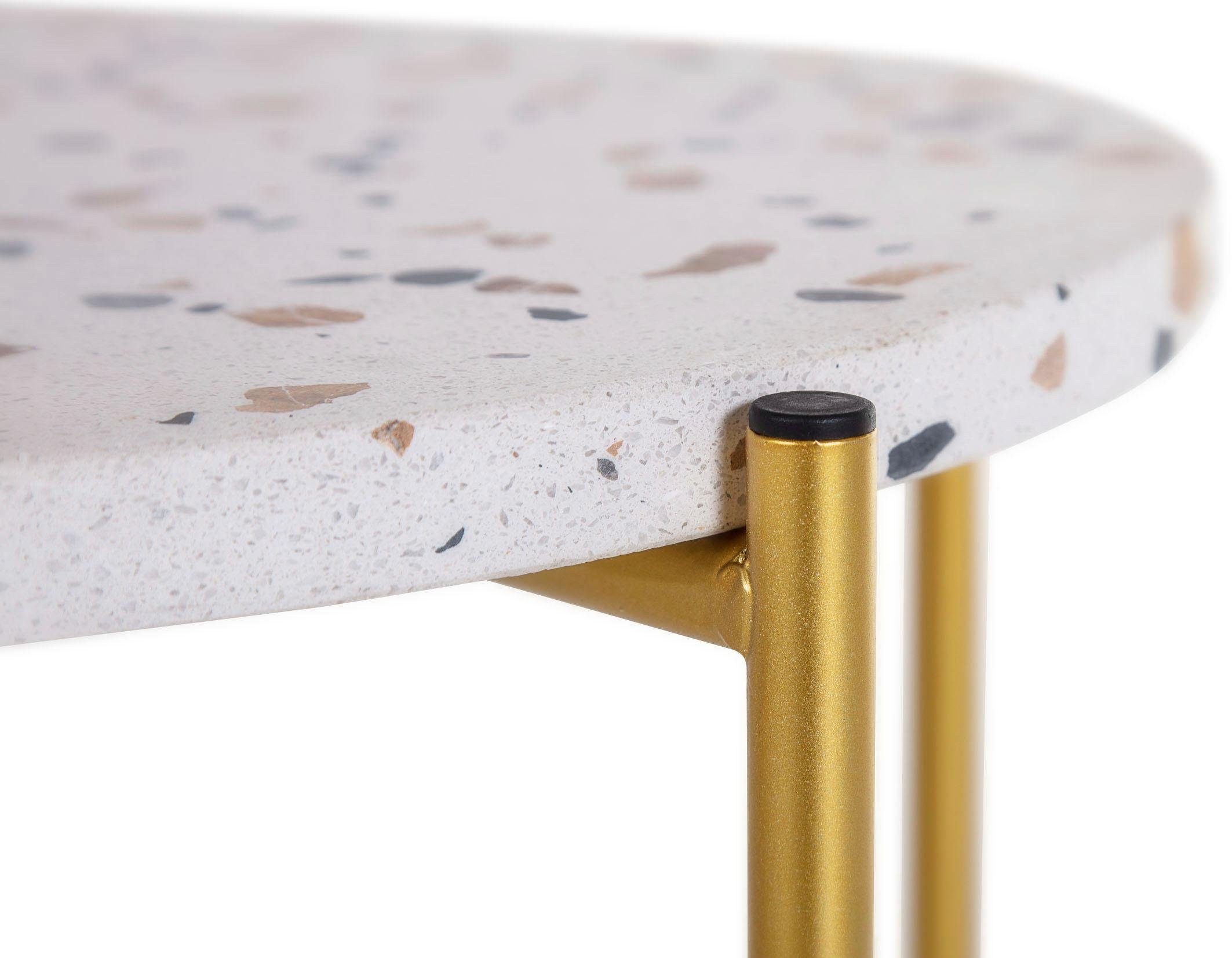 Gutmann Factory Couchtisch Terrazzo, mit abnehmbarer Terrazzoplatte