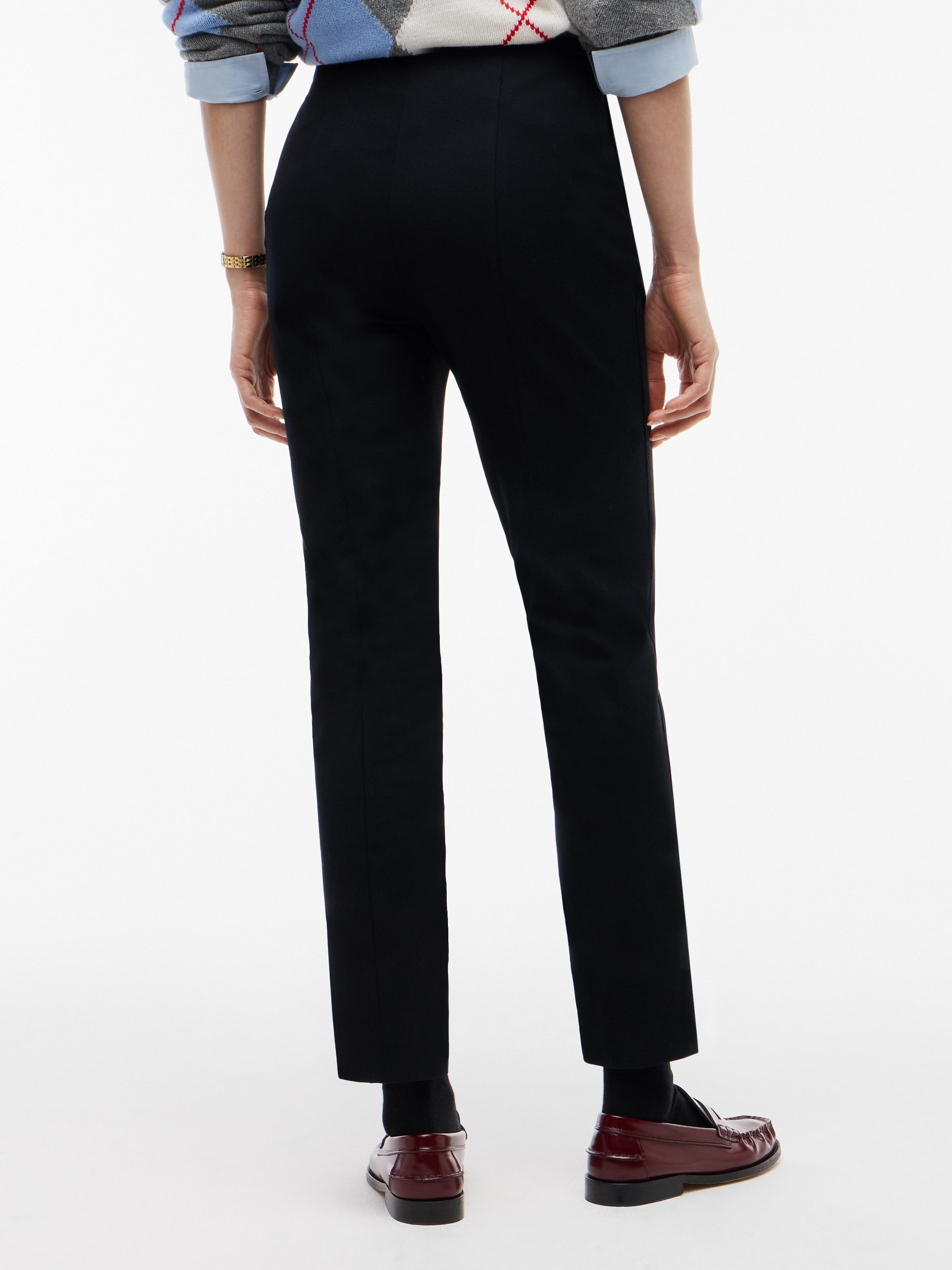 Tommy Hilfiger Anzughose GABARDINE ZIP SLIM PANT Baumwollmischung, slim fit