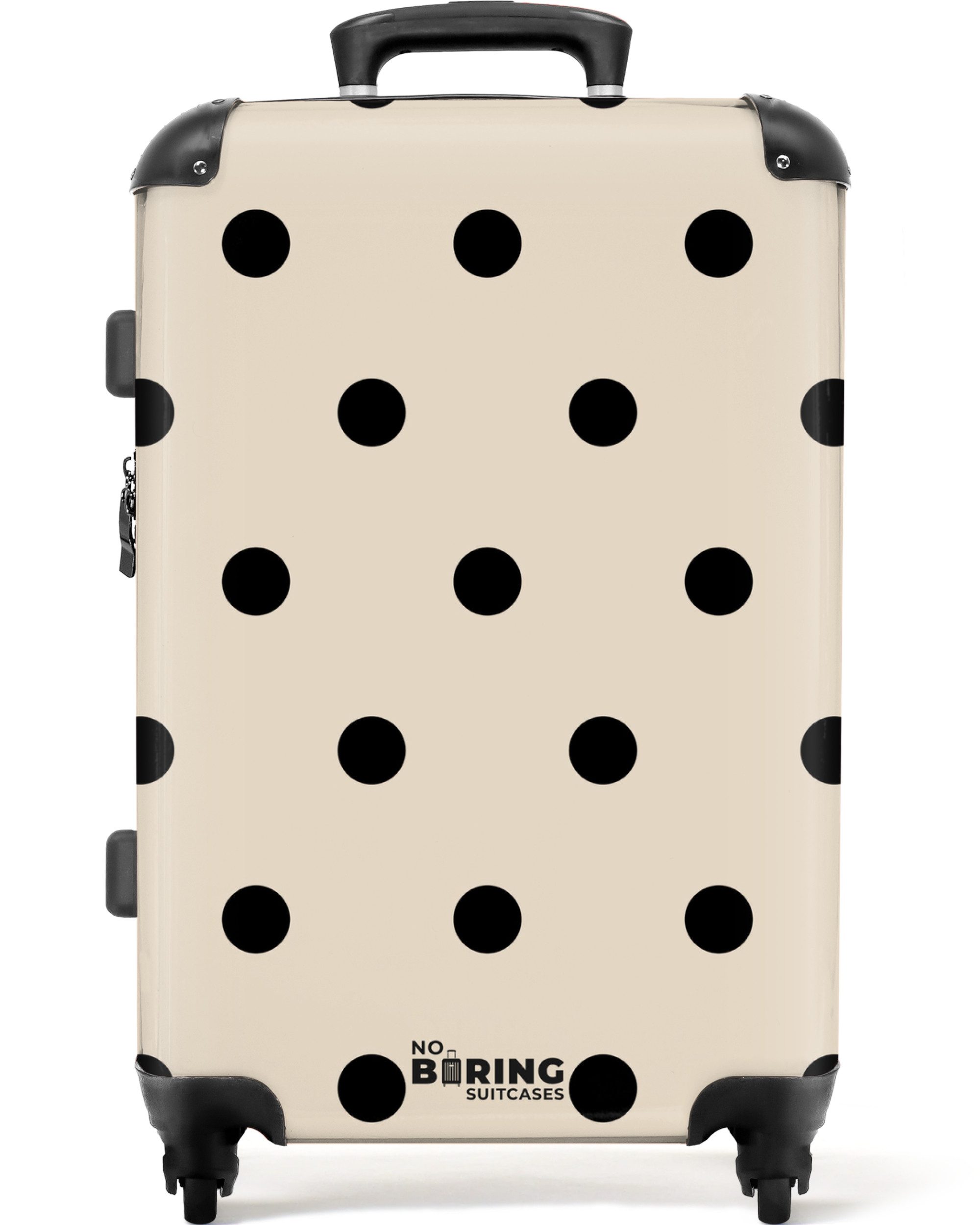 NoBoringSuitcases.com© Hartschalen-Trolley Beigefarbener Hintergrund mit sc günstig online kaufen