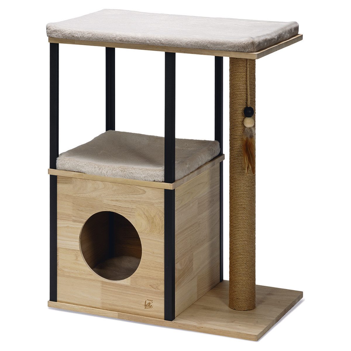 Designed By Lotte Kratzbaum Kratzbaum Nala aus Holz braun