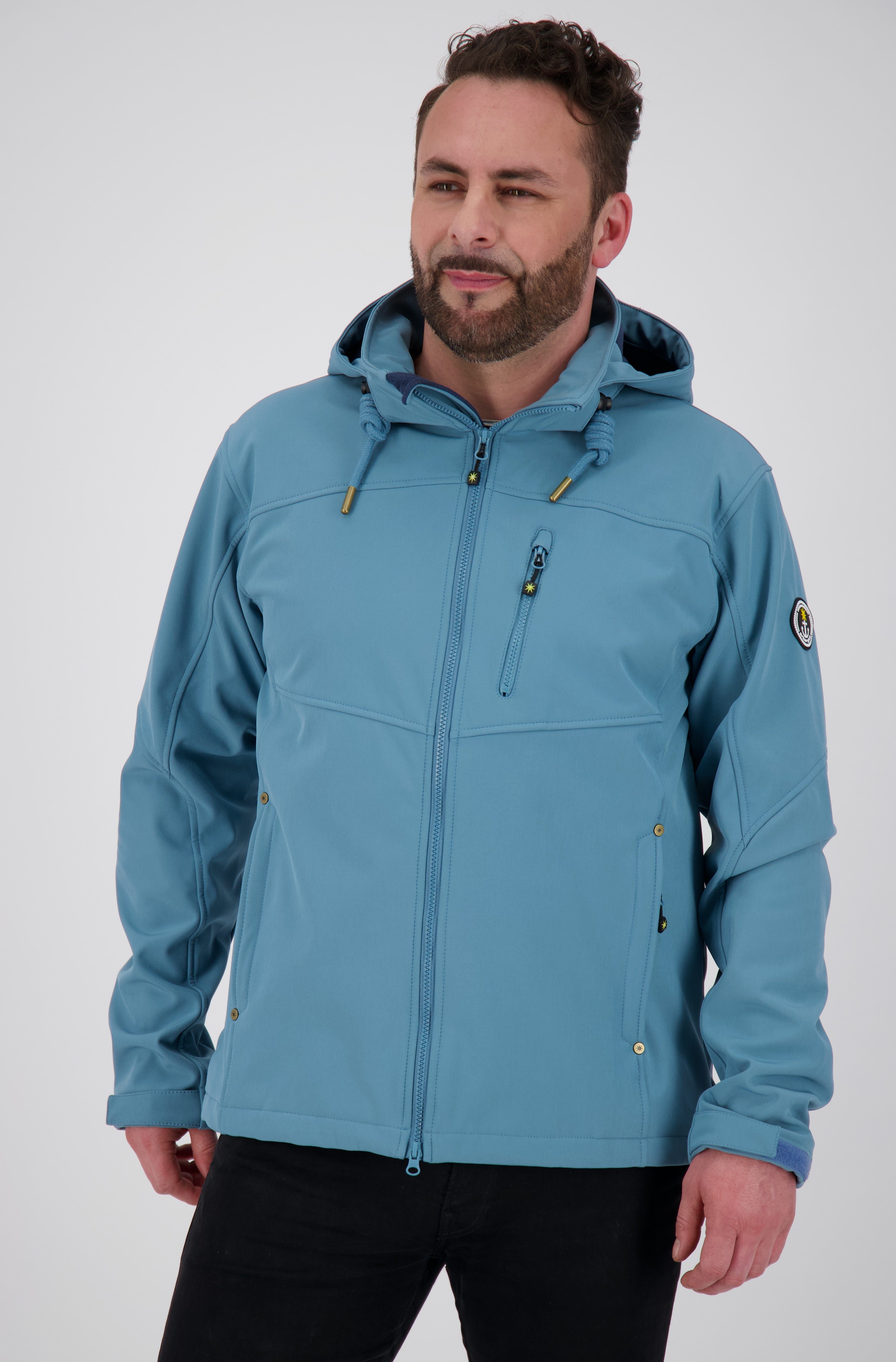 Active abnehmbarer CS mit DEPROC NEW Großen erhältlich, Größen auch in MEN II #ankerglutfreiheit Softshelljacke Kapuze Smoke