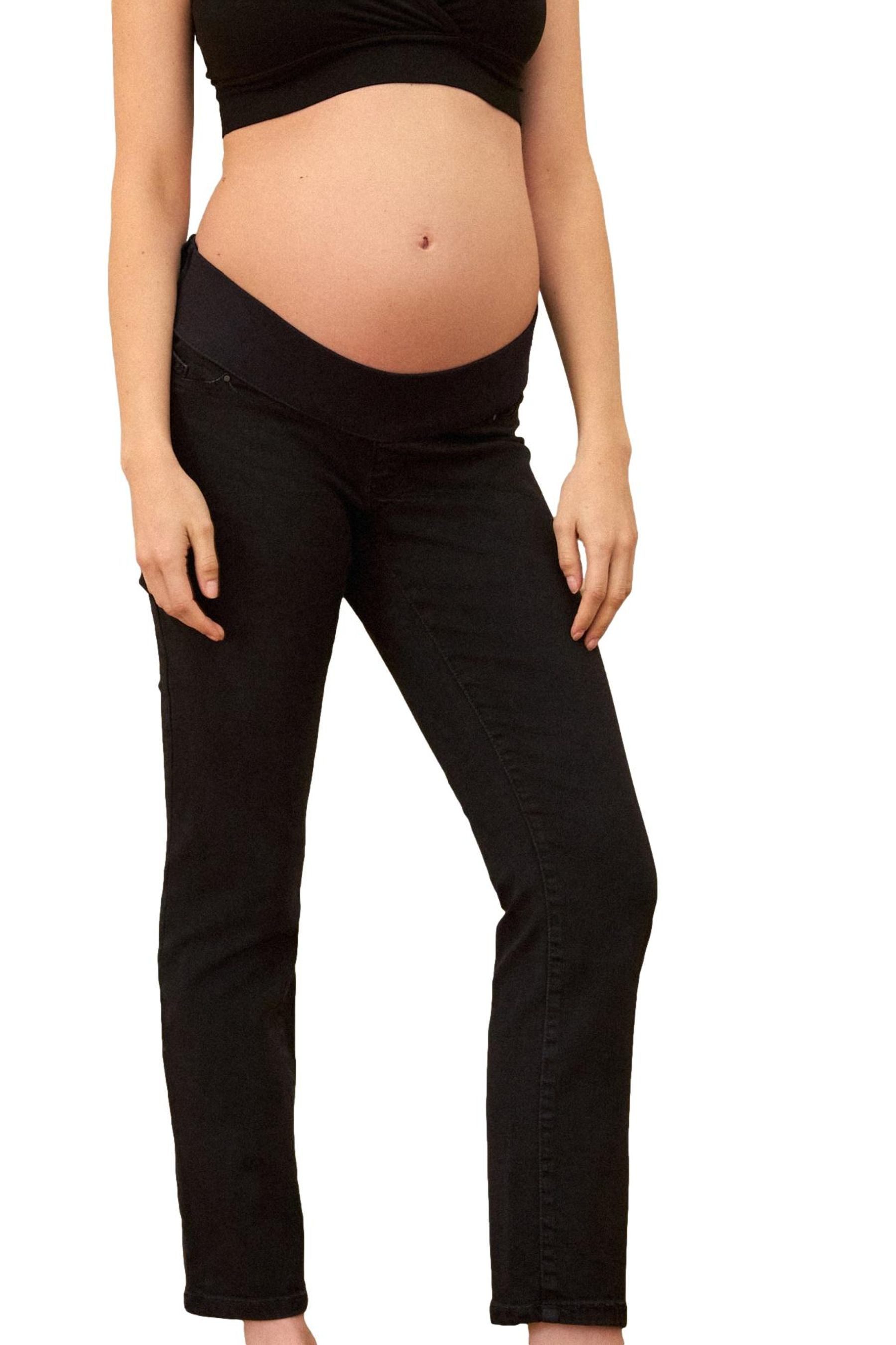 Seraphine Slim-fit-Jeans Seraphine Slim Umstands-Jeans mit Unterbauchbund (1-tlg)
