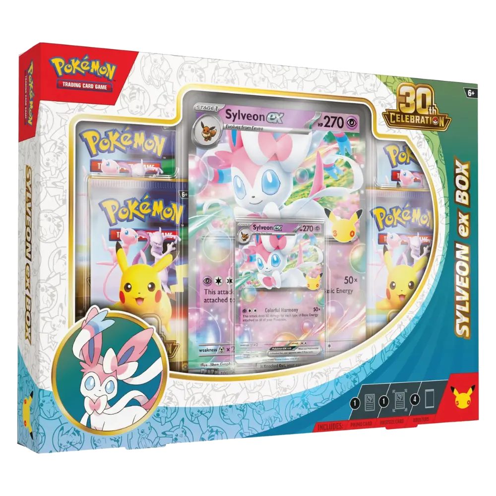 The Pokémon Company Sammelkarte Pokemon 30th Anniversary Celebration Sylveon Ex Box Englisch