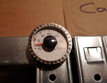 HR Autocomfort Raumthermometer Historisches 1970 Bimetall Thermometer + Magnet & Klebepad RICHTER, Original historische Neuware; nicht justiert