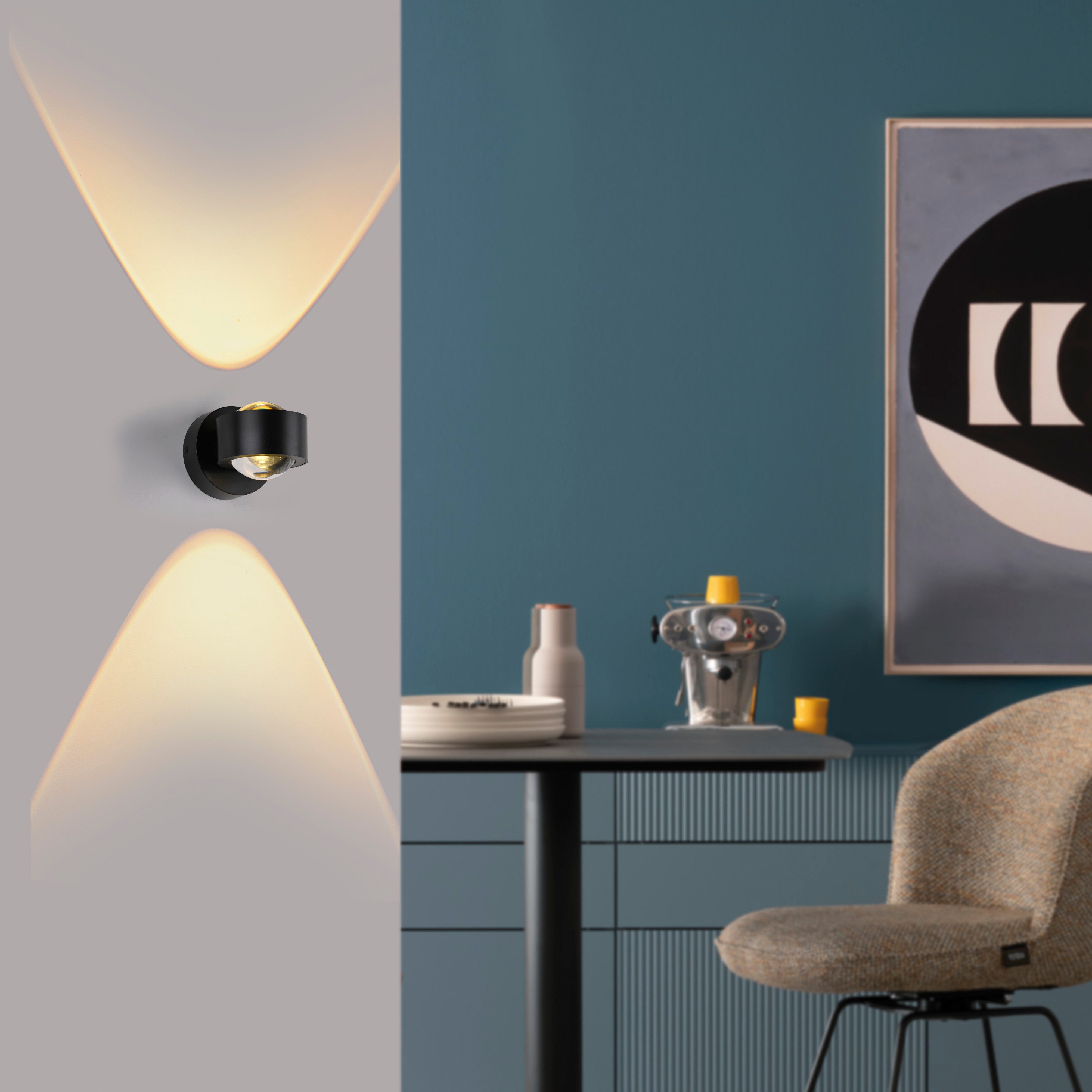 SCHÖNER WOHNEN-Kollektion LED Wandleuchte CHIA, LED fest integriert, Warmweiß, SCHÖNER WOHNEN Kollektion, Up- und Downlight – Bild 2 von 5