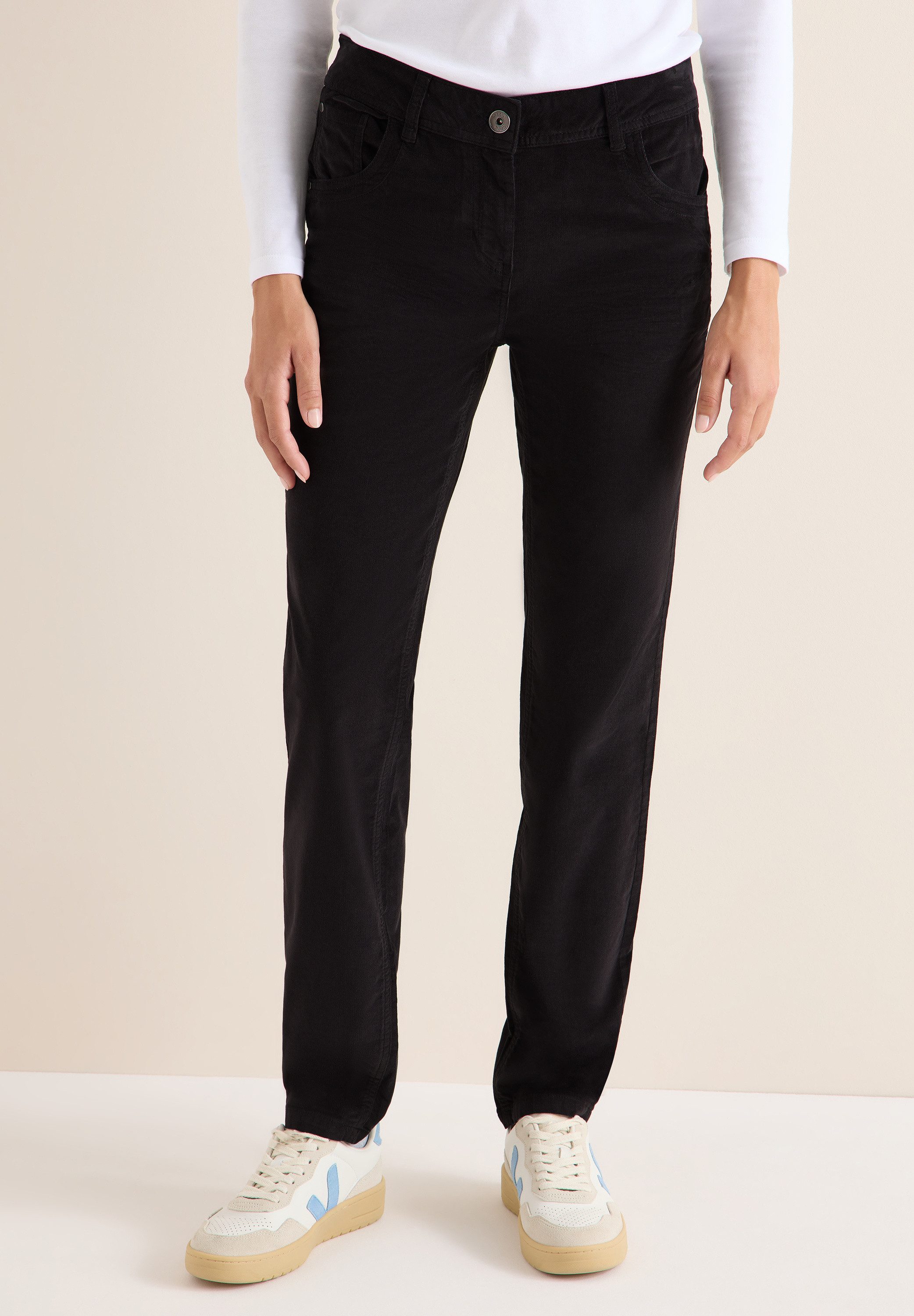 CECIL Cordhose Middle Waist