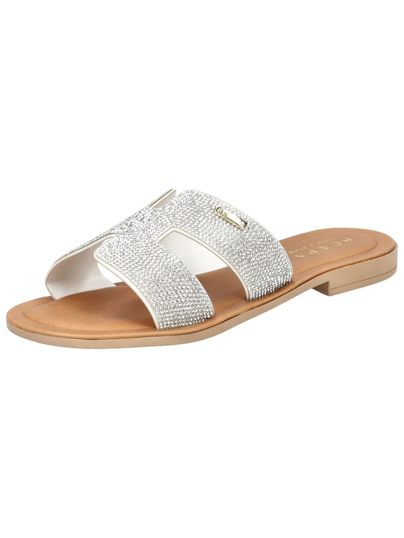 Scapa Pantoletten Lederimitat/Textil Pantolette günstig online kaufen