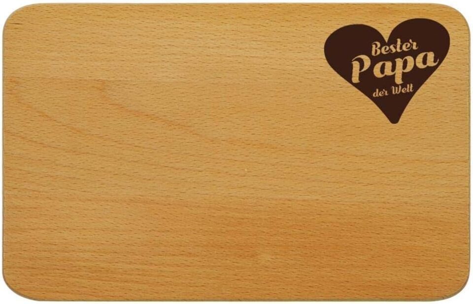 KESPER® Frühstücksbrett Frühstücksbrettchen-Einbrand - Bester Papa, 23 x 15 cm, (1-St)