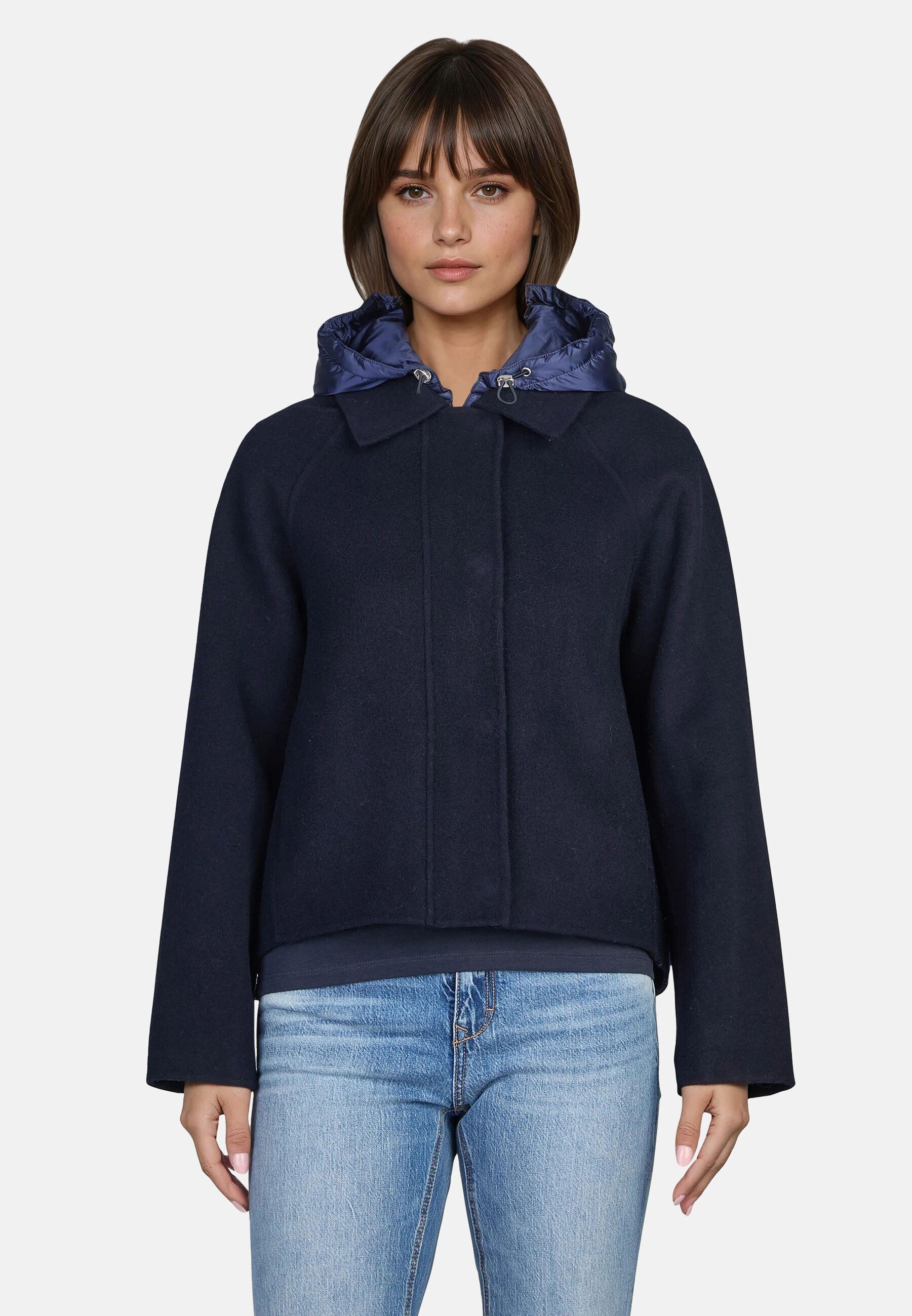 Blonde No.8 Wolljacke BEREN mit abnehmbarer Kapuze