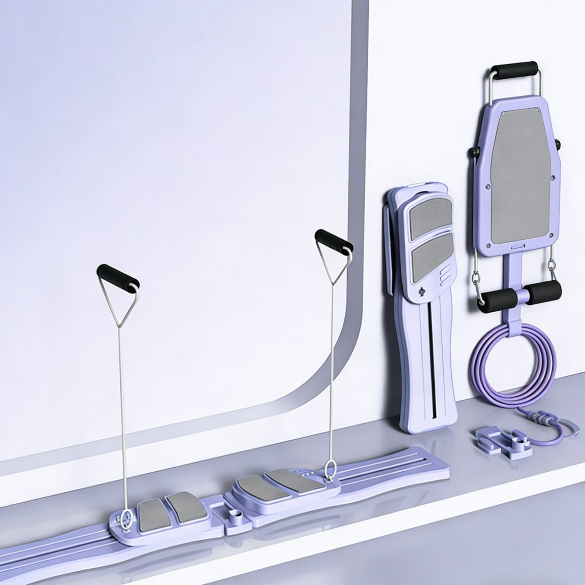 Fine Life Pro Fitnessmatte Multifunktionales Bauchmuskel-Trainingsgerät (Split-Ski-Trainer)