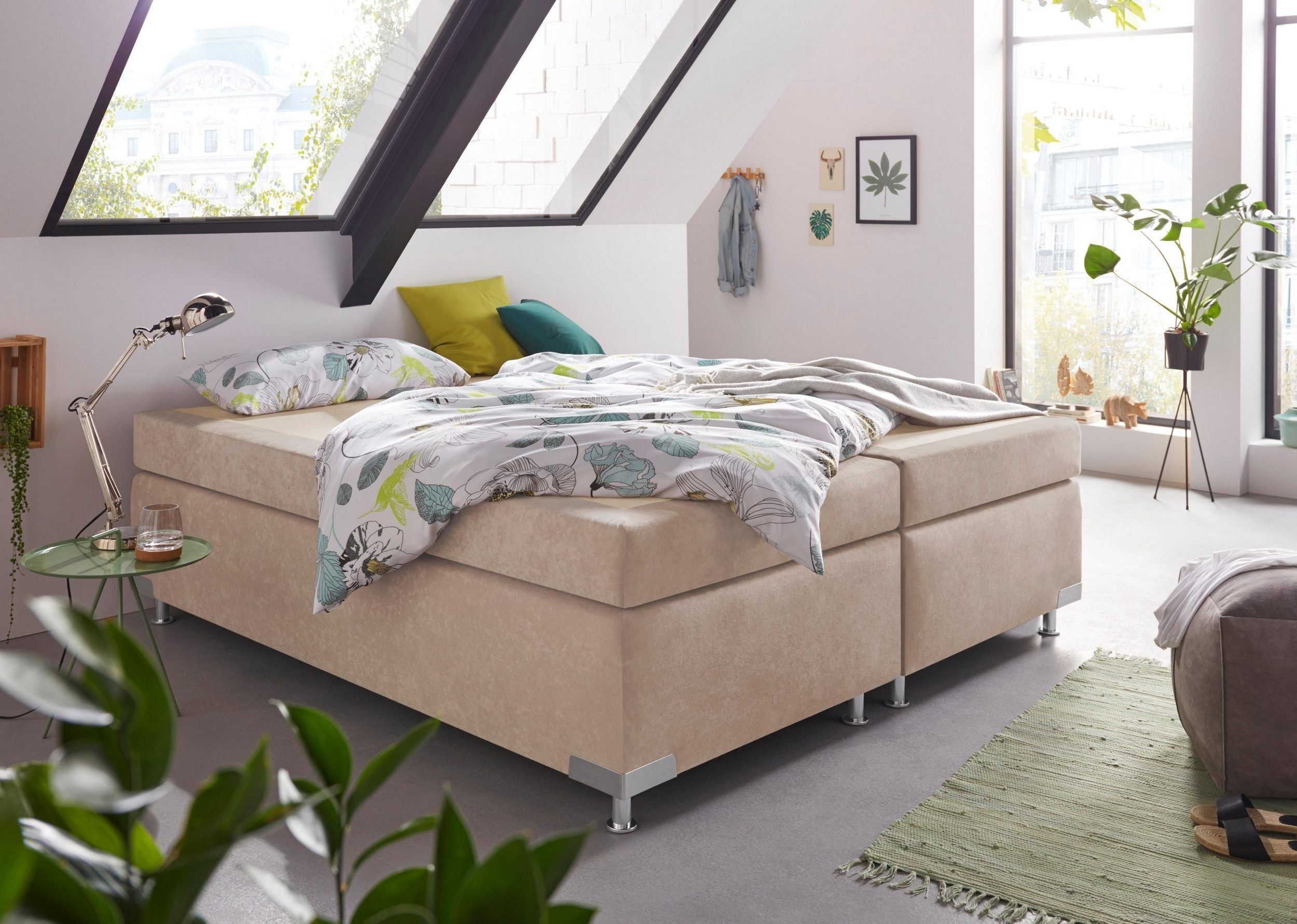 Westfalia Schlafkomfort Boxspringbett Holland, ohne Kopfteil, günstig online kaufen