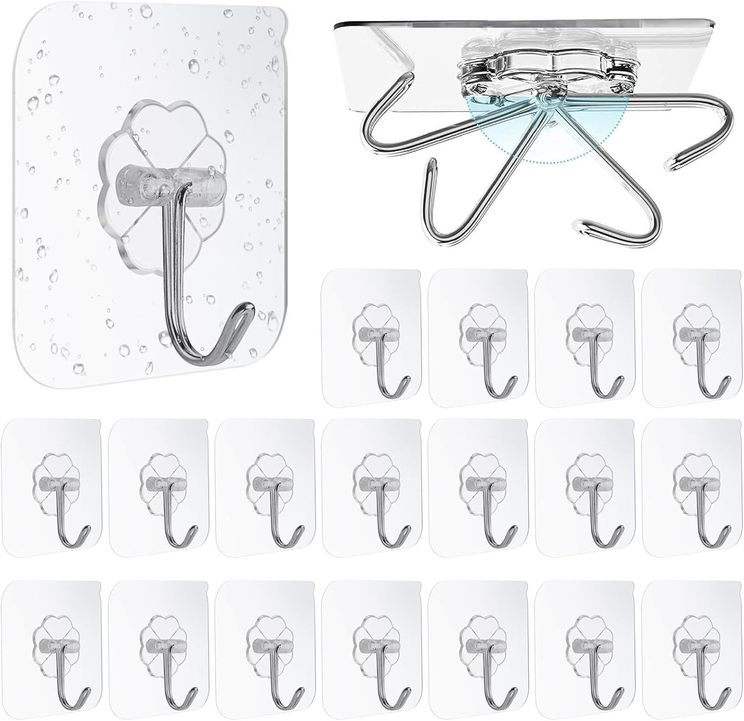 BlingBin Wandhaken Selbstklebend Haken, 10/20 Stück günstig online kaufen