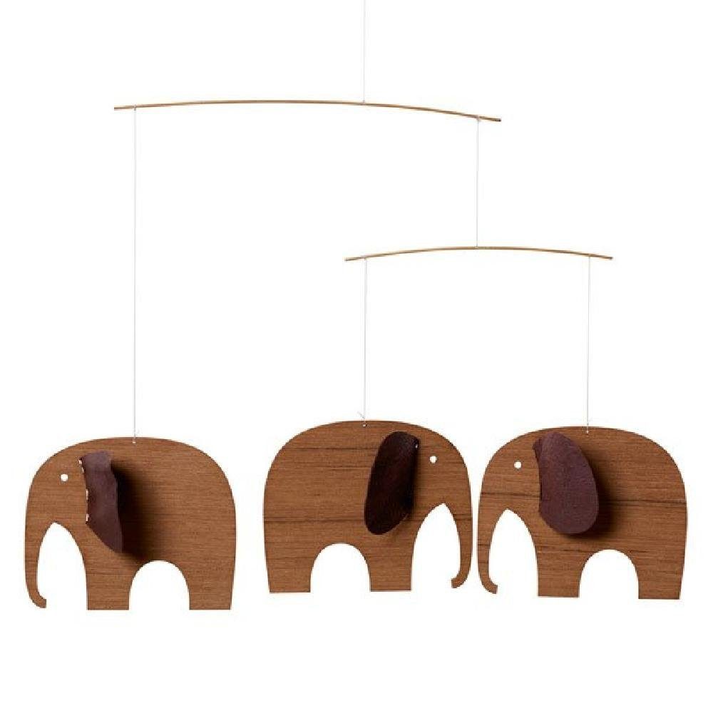 Flensted Mobiles Mobile Mobile Baby Elefanten 3 Holz