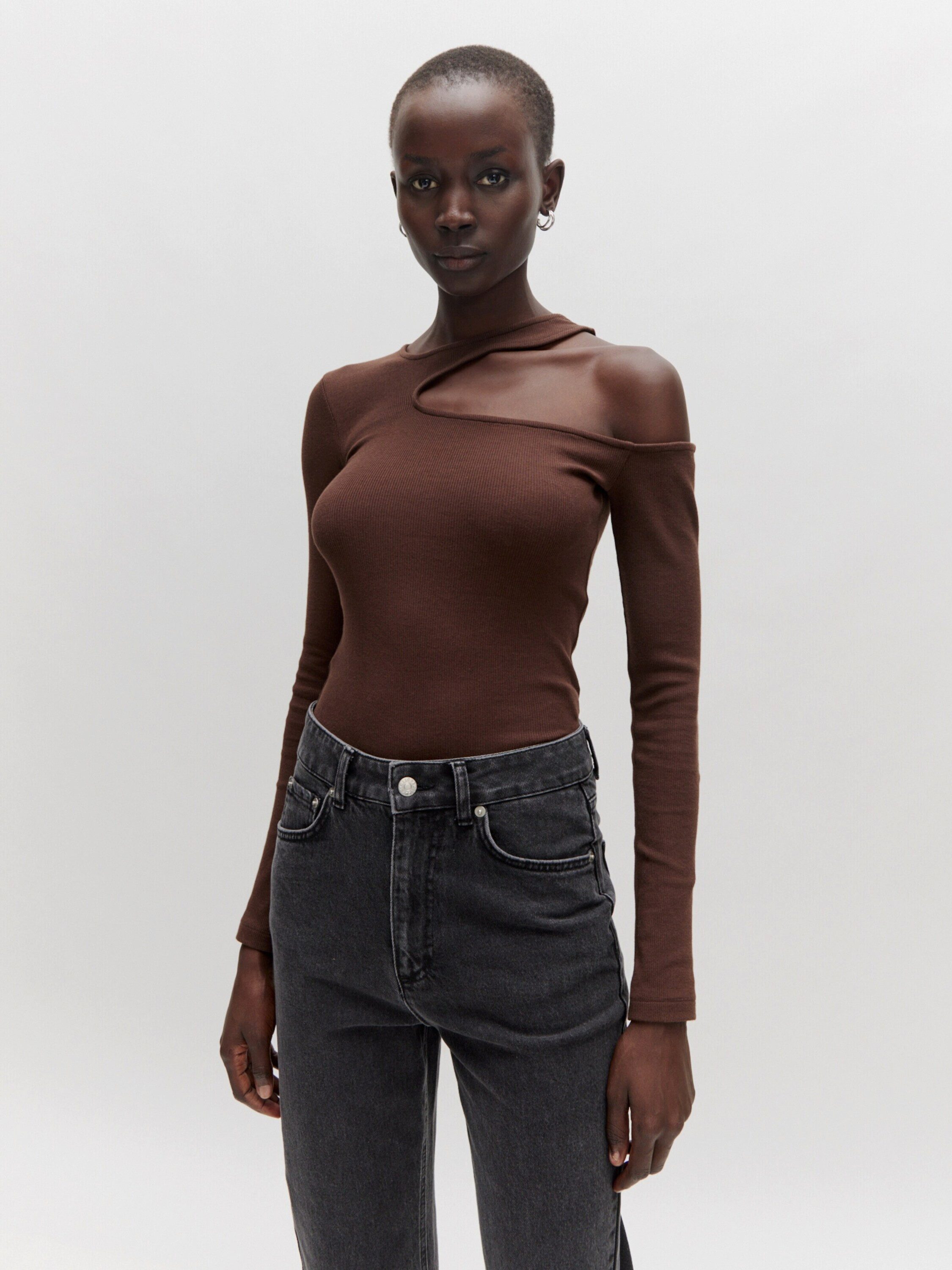 EDITED Langarmshirt Vicenta (1-tlg) Cut-Outs günstig online kaufen