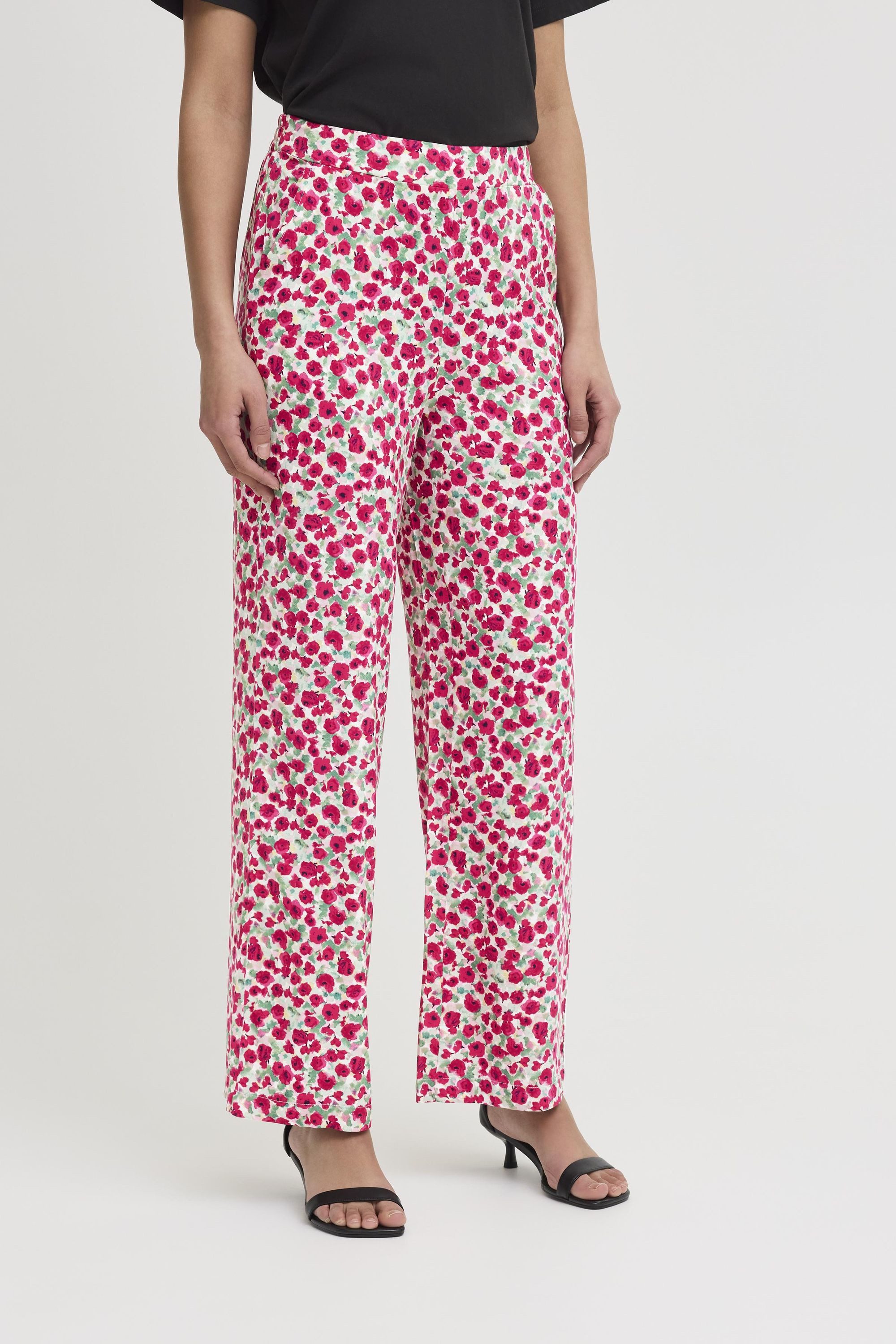 Ichi Loungehose IHAYA gemusterte Stoffhose mit günstig online kaufen