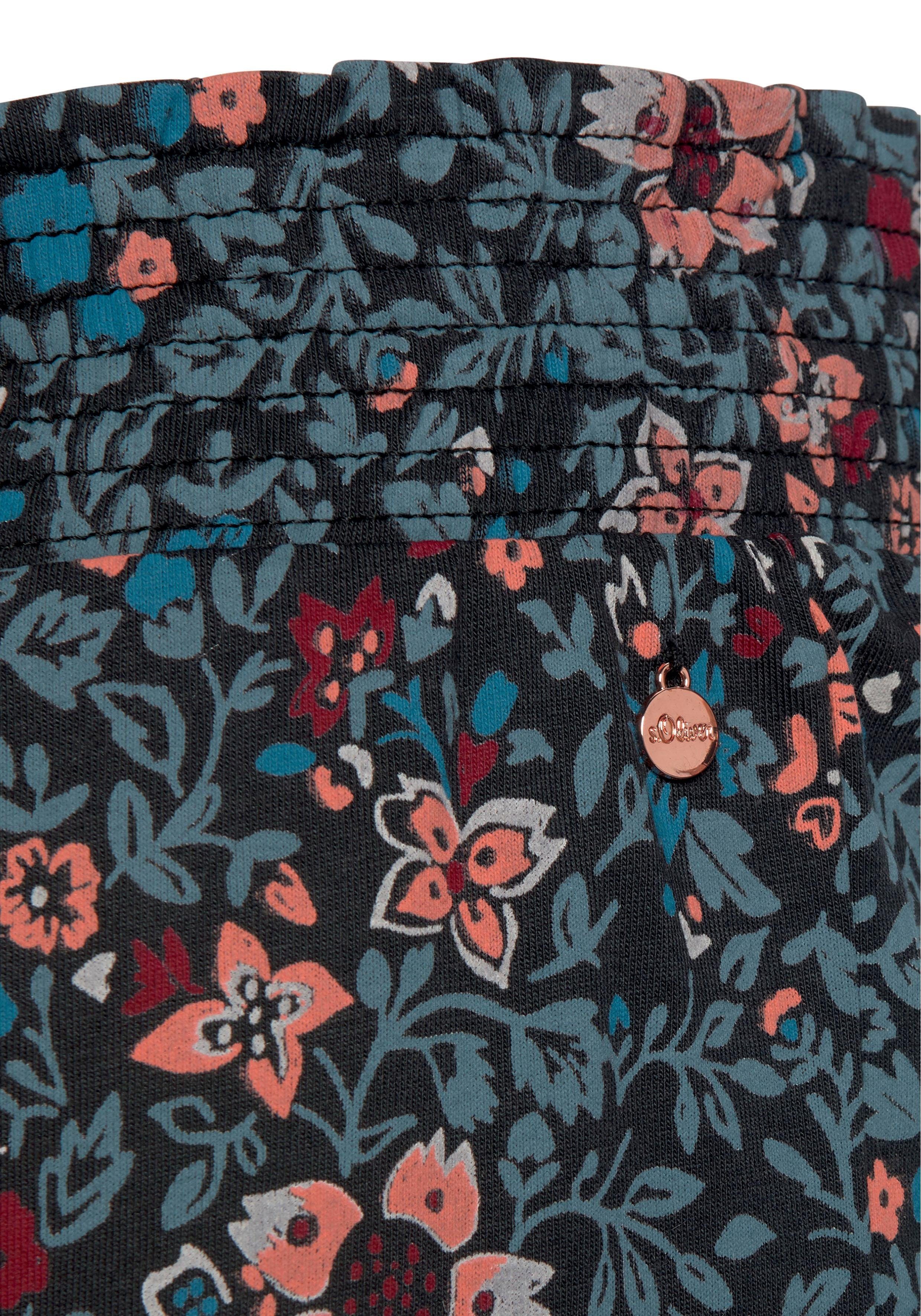 s.Oliver Pyjamahose Elastischer Bund in Smok-Optik
