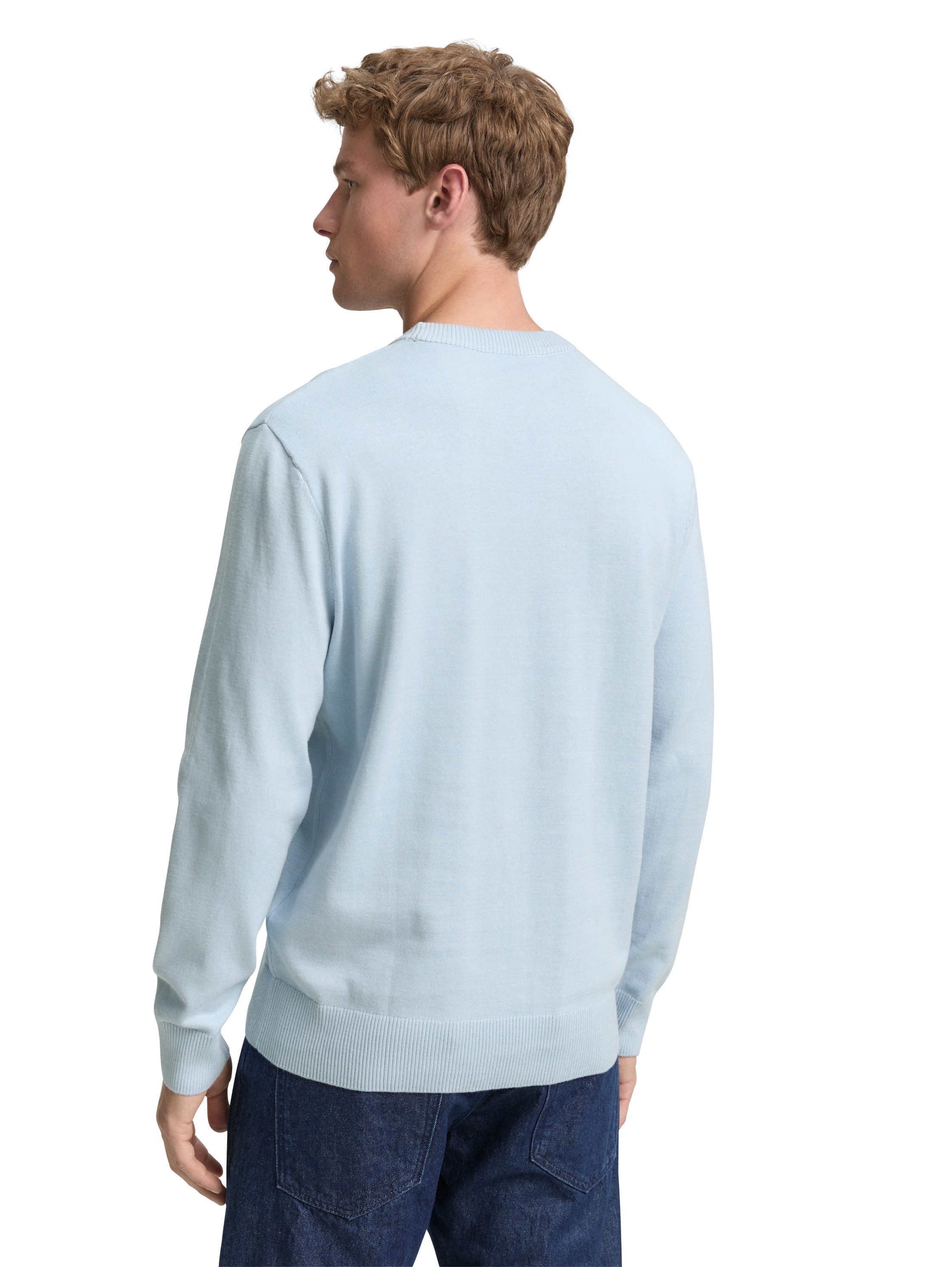 TOM TAILOR Denim Strickpullover in melierter günstig online kaufen
