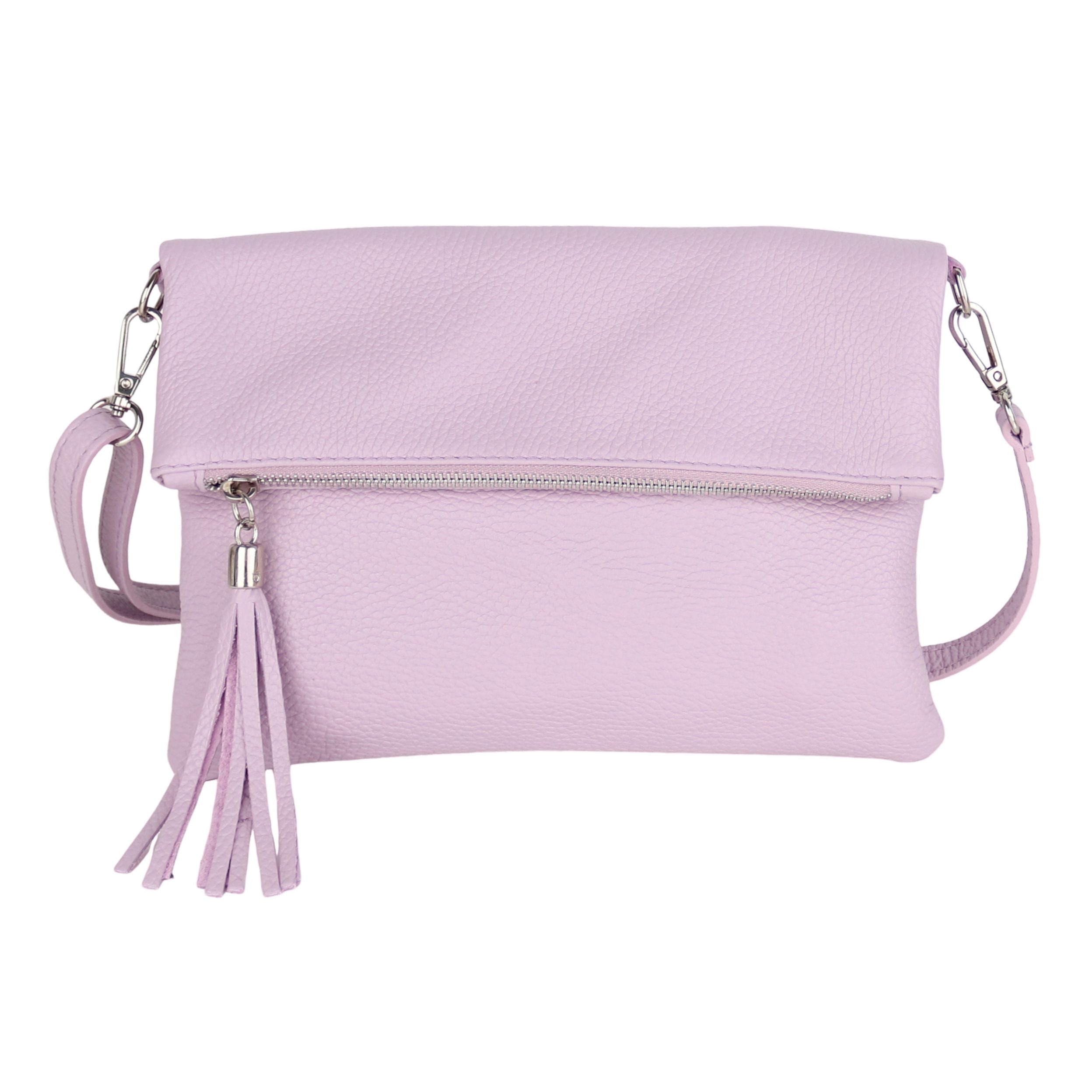 Umhängetasche Damen, Crossbody Bag, Echtleder Made in Italy