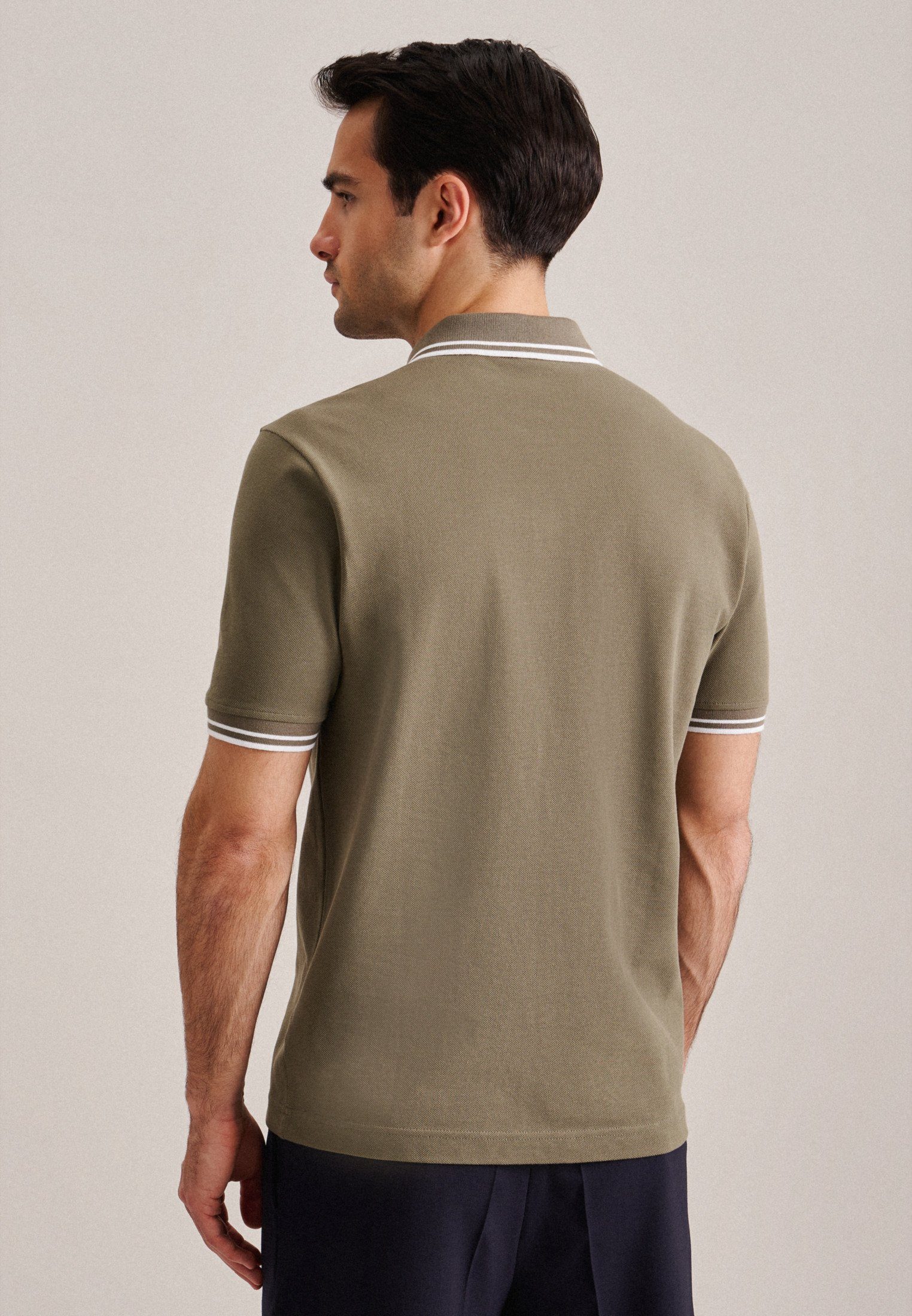 seidensticker Poloshirt Regular 1/2 Kragen Uni