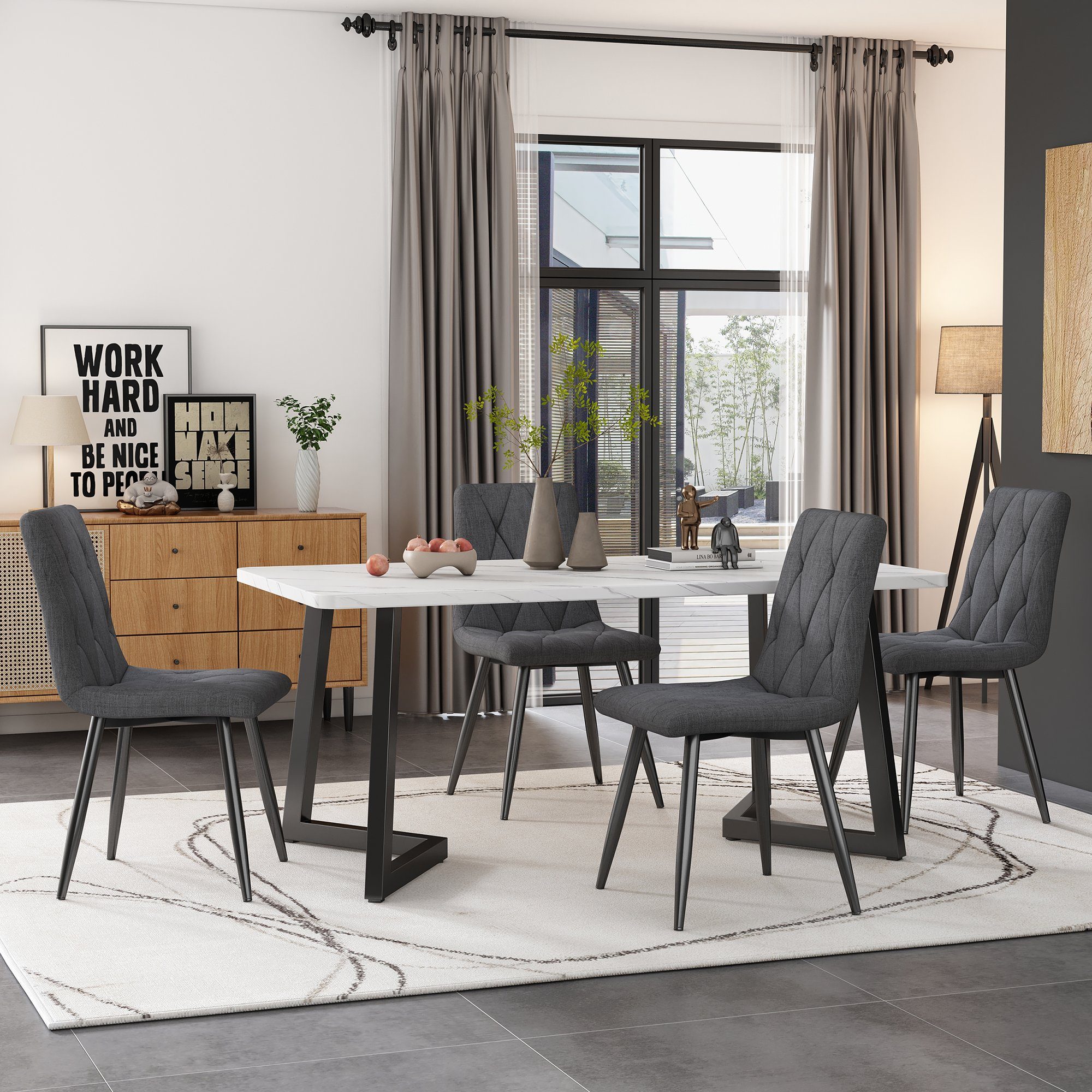 Flieks Essgruppe, (Set, 5-tlg., Tisch mit günstig online kaufen