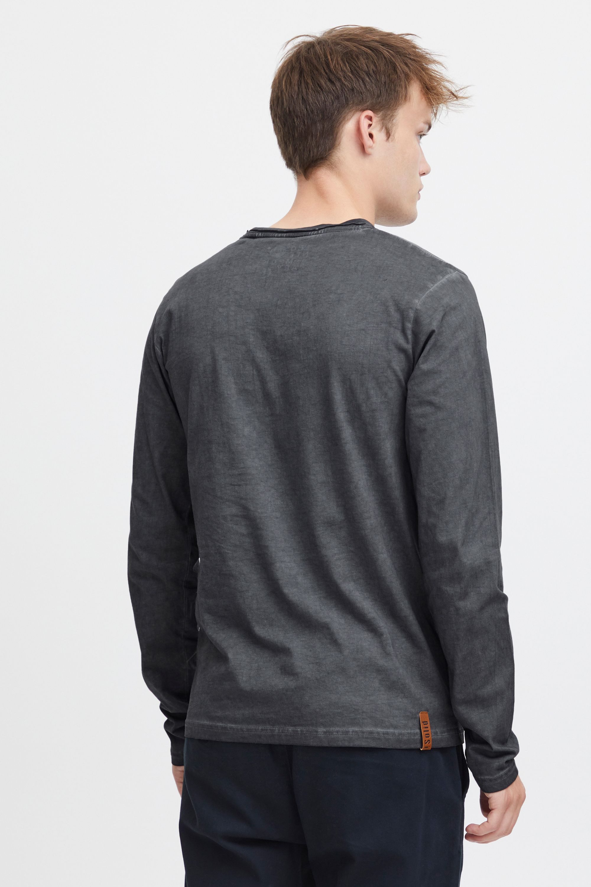 !Solid Langarmshirt SDTinox Langarmshirt mit V-Ausschnitt