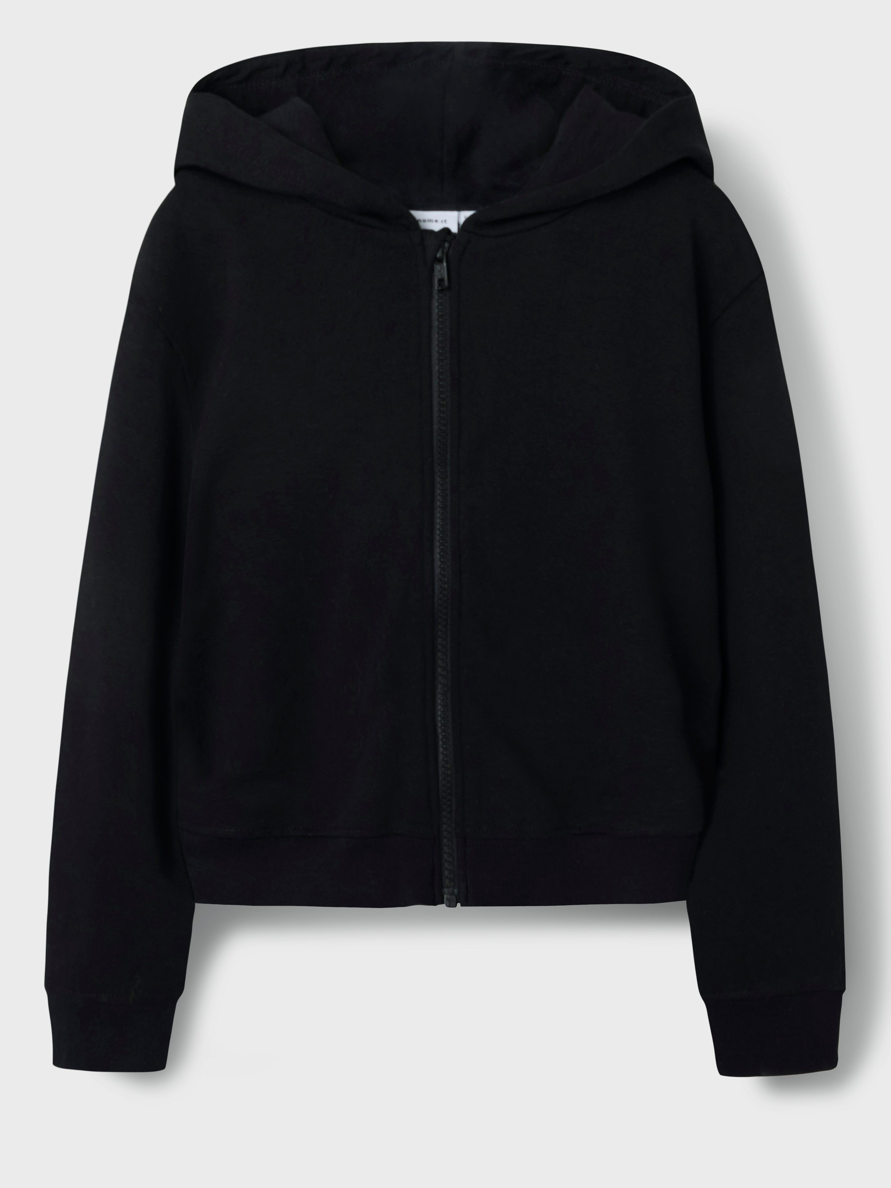 Name It Kapuzensweatjacke NKFMILLE SHORT NREG SWE CARD WH UNB NOOS