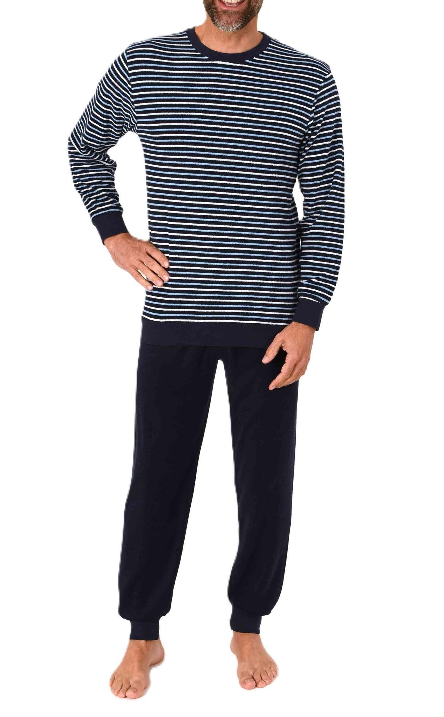 Normann Pyjama Normann Herren Frottee Pyjama lang mit Bündchen - auch in Üb günstig online kaufen