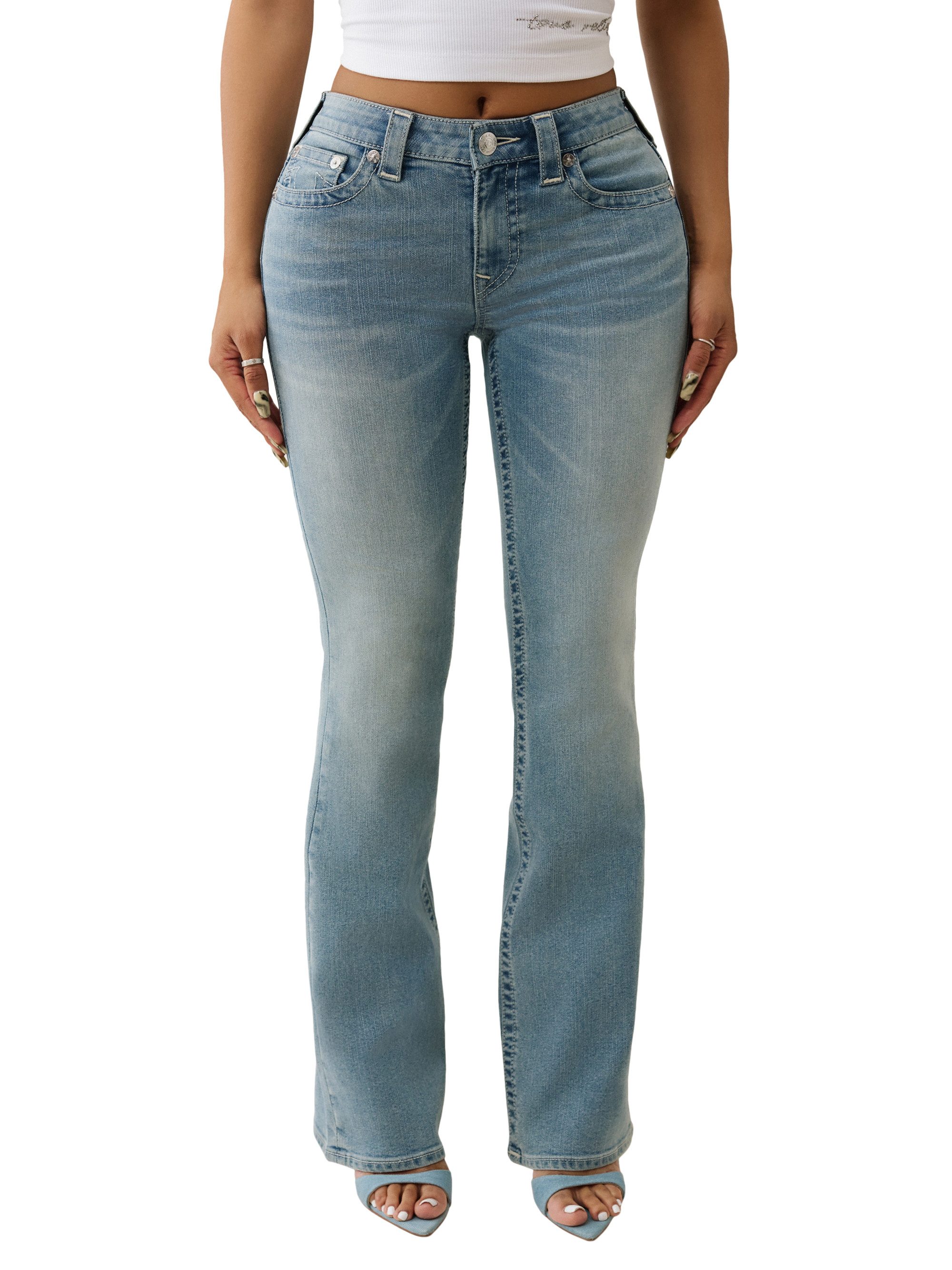 True Religion Bootcut-Jeans BECCA MR BOOTCUT Baumwolle, bootcut fit