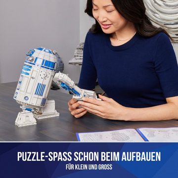 Spin Master 3D-Puzzle 4D Build - Star Wars - R2-D2 Roboter, 201 Puzzleteile