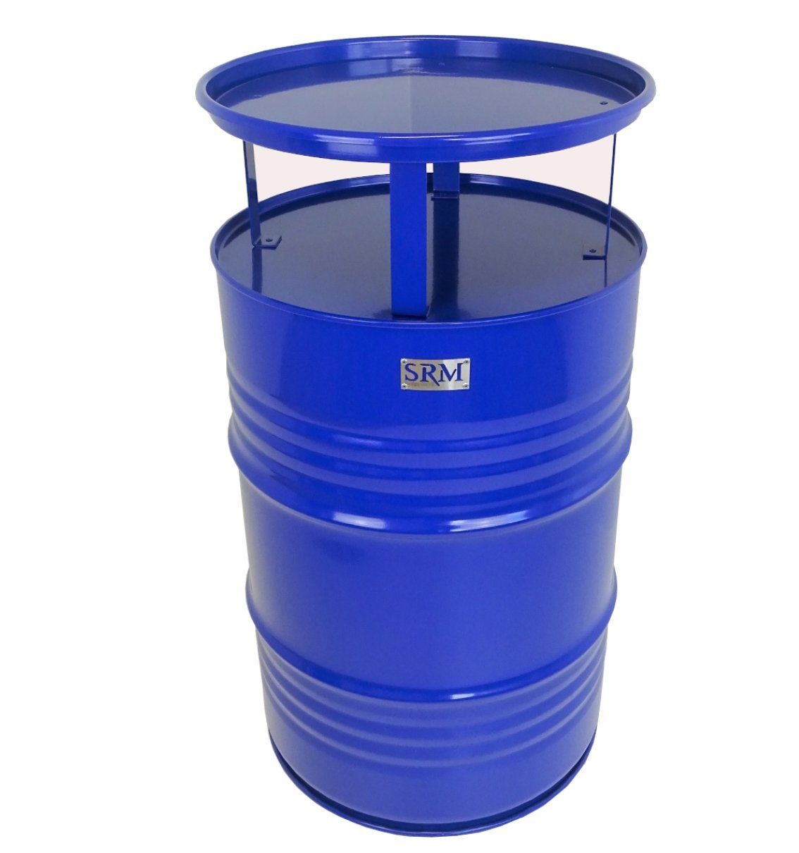 SRM Design Stehtisch Fassmöbel Stehtisch Bistrotisch Partytisch Blau Ø 57 c günstig online kaufen