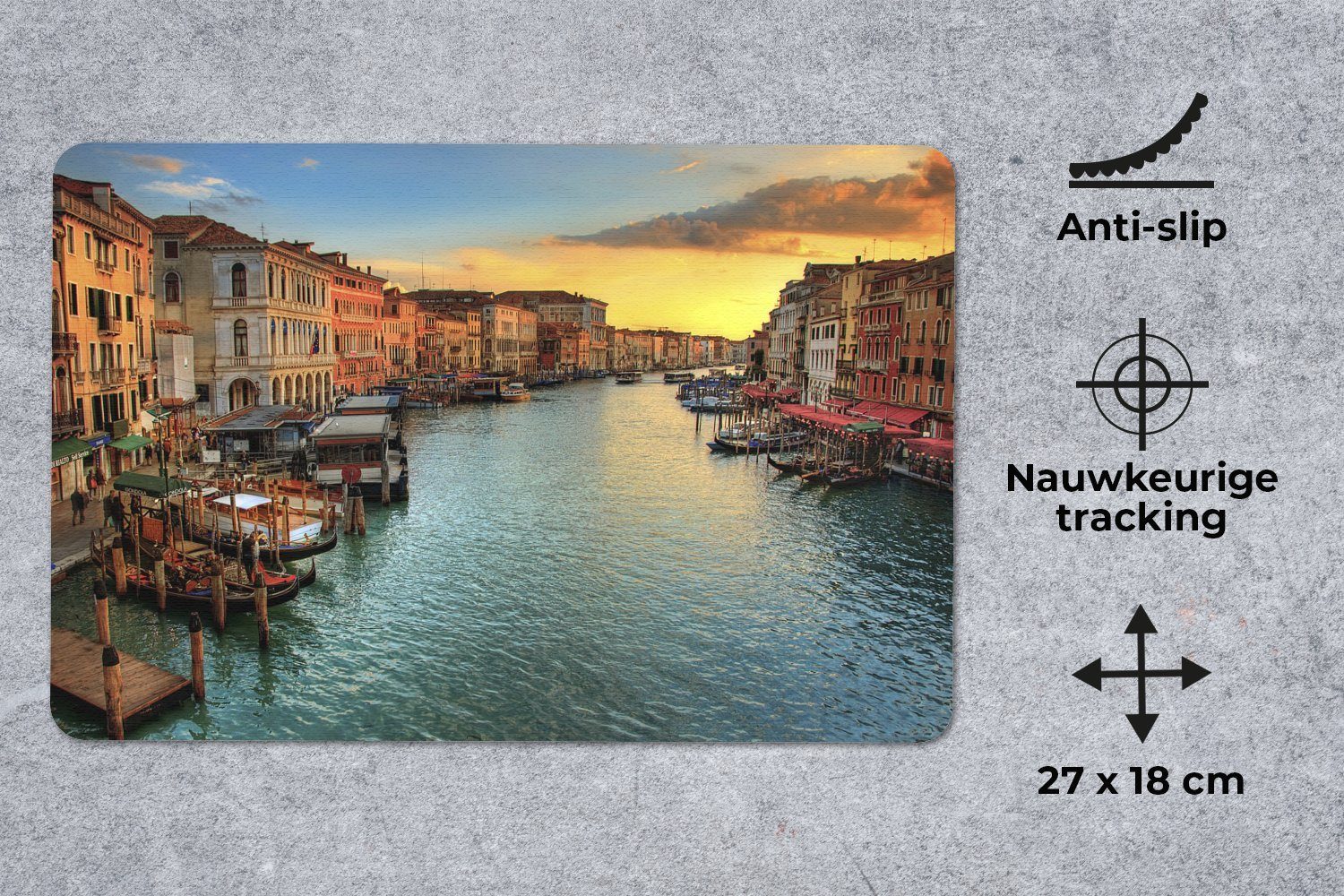 MuchoWow Mauspad (1-St), Mouse pad, Gaming Deko, PC Zubehör, 27x18 cm