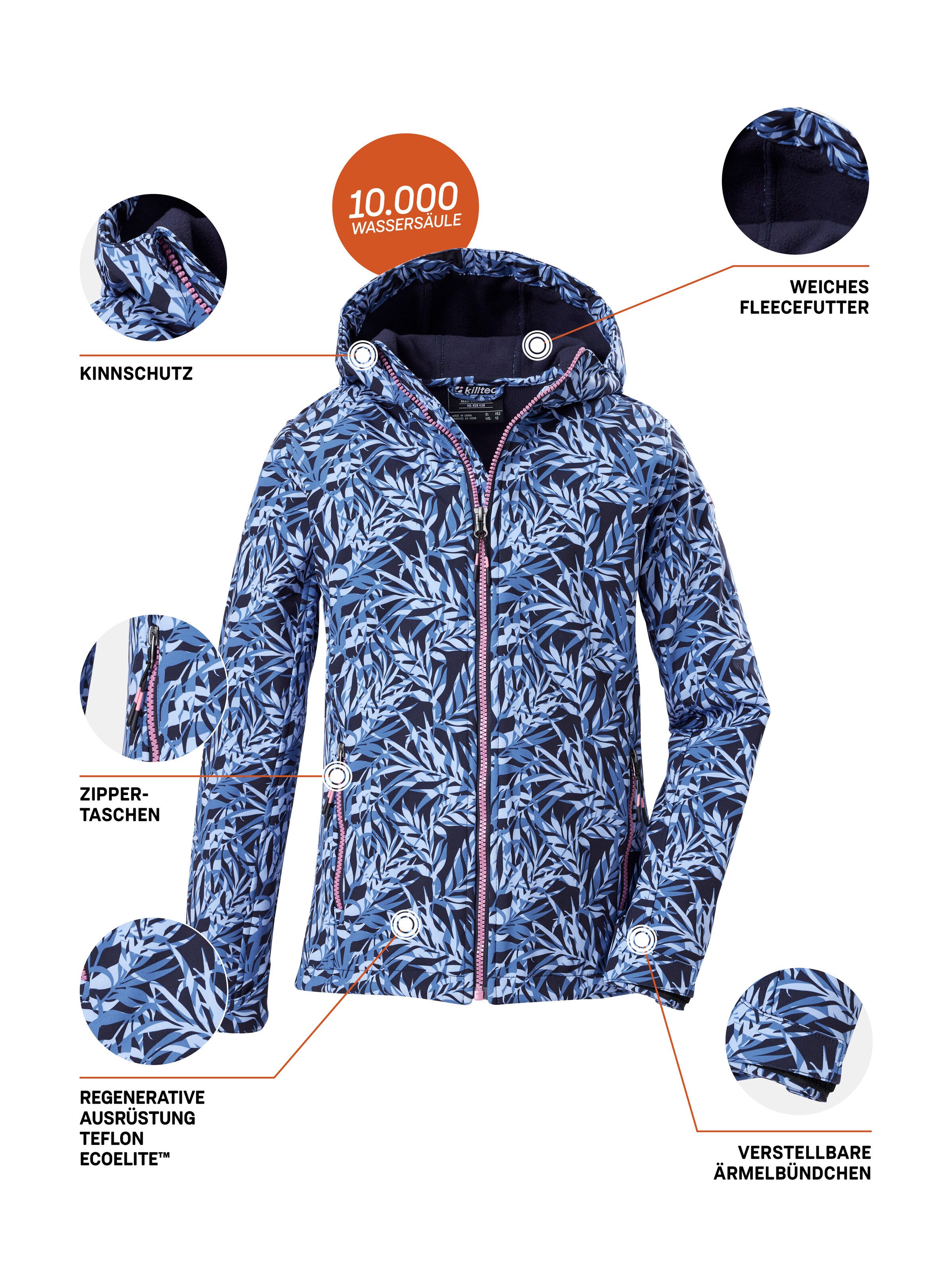 Softshelljacke Mädchen Softshelljacke Print