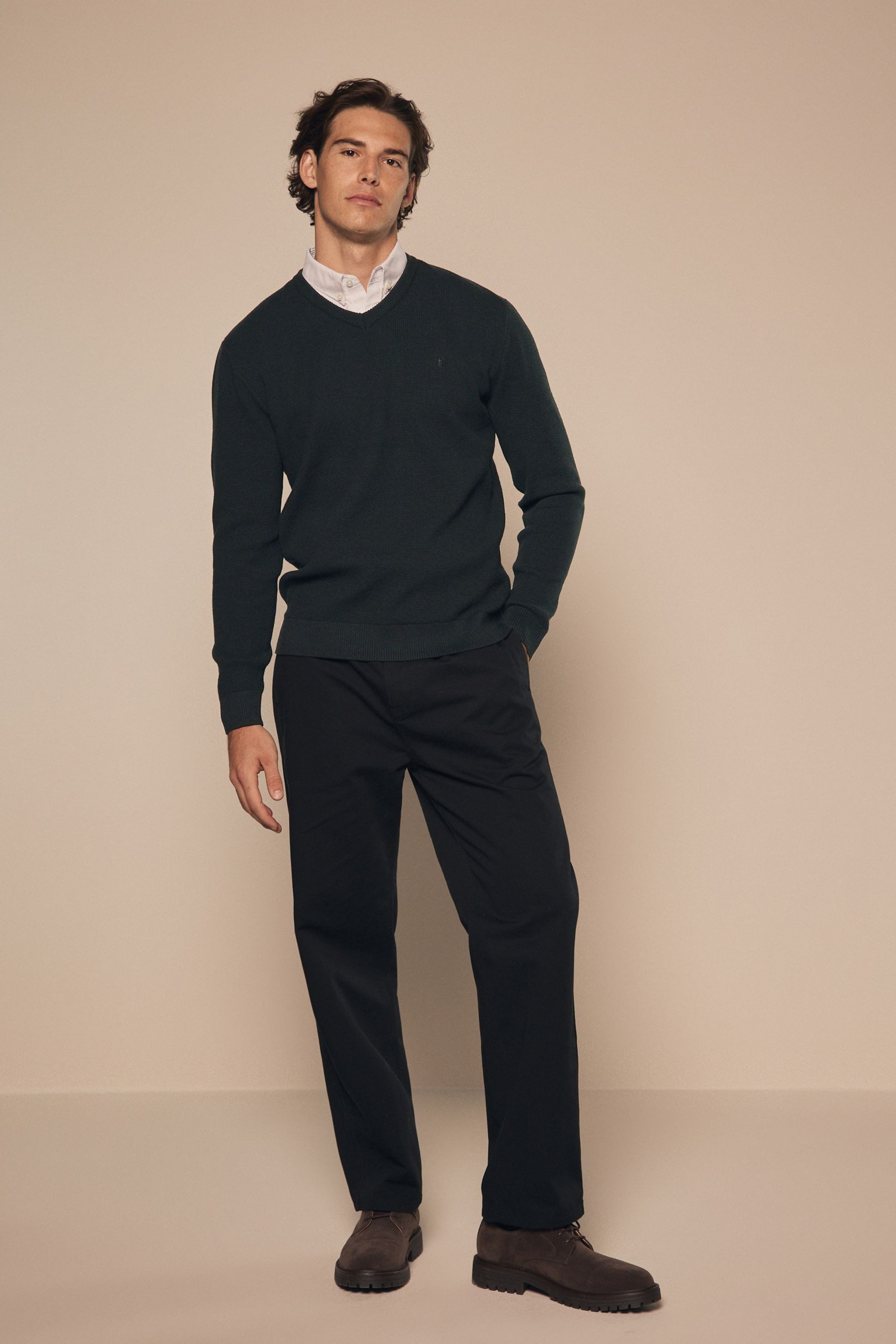 Next 2-in-1-Pullover Pullover mit Hemdkragen (1-tlg)