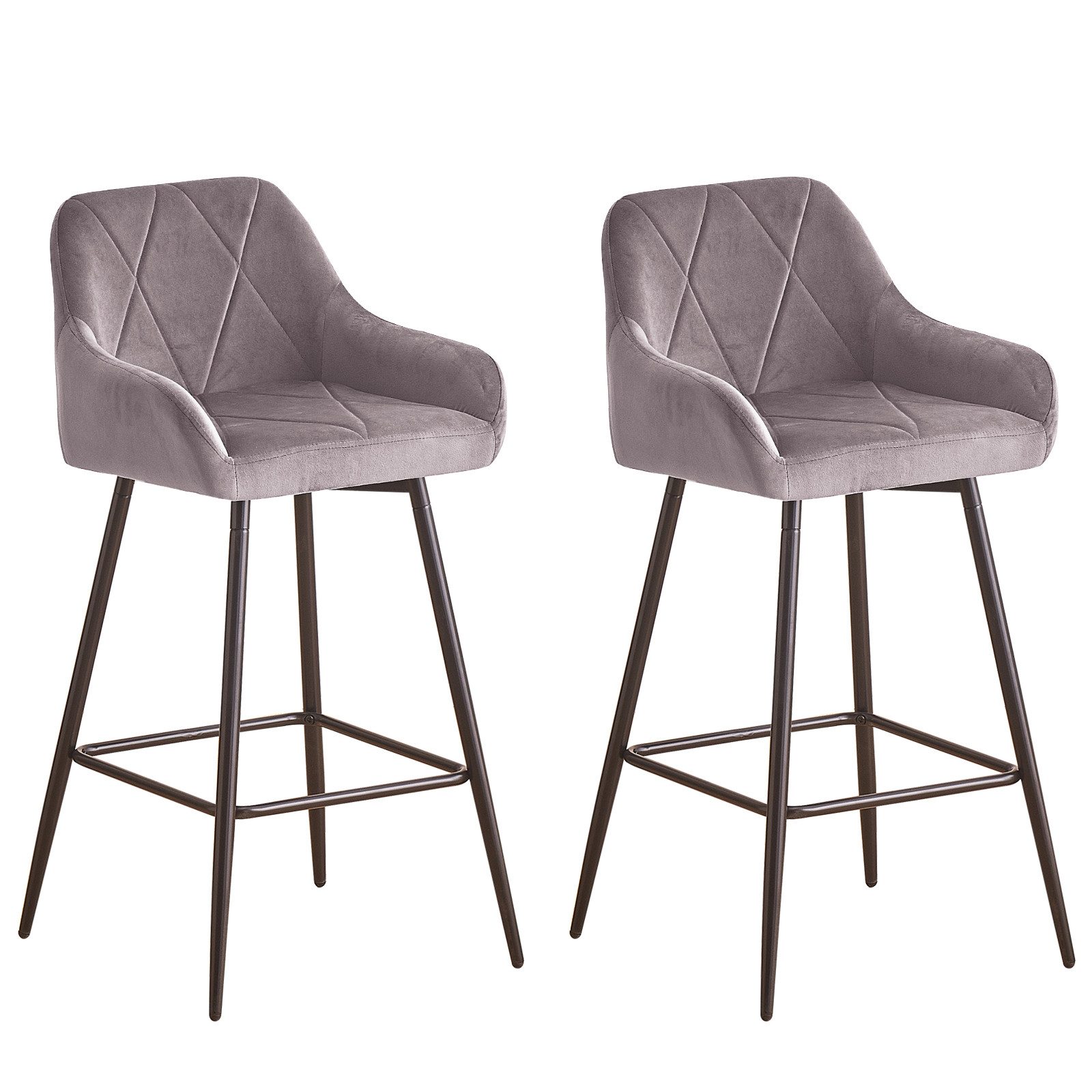 JYMTOM Barhocker Barstuhl mit Armlehne Gepolsterter Tresenhocker Bistrohock günstig online kaufen