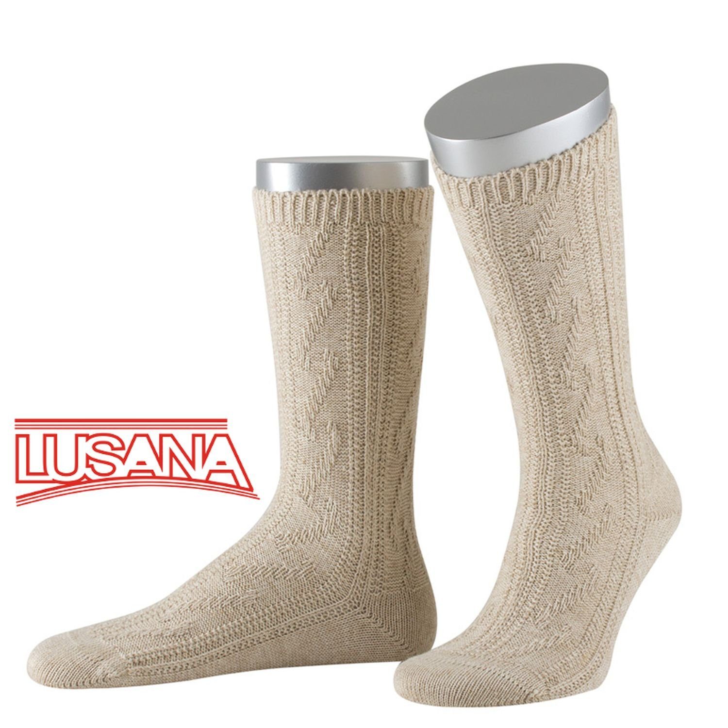 Lusana Trachtensocken Umschlag Schoppersocken