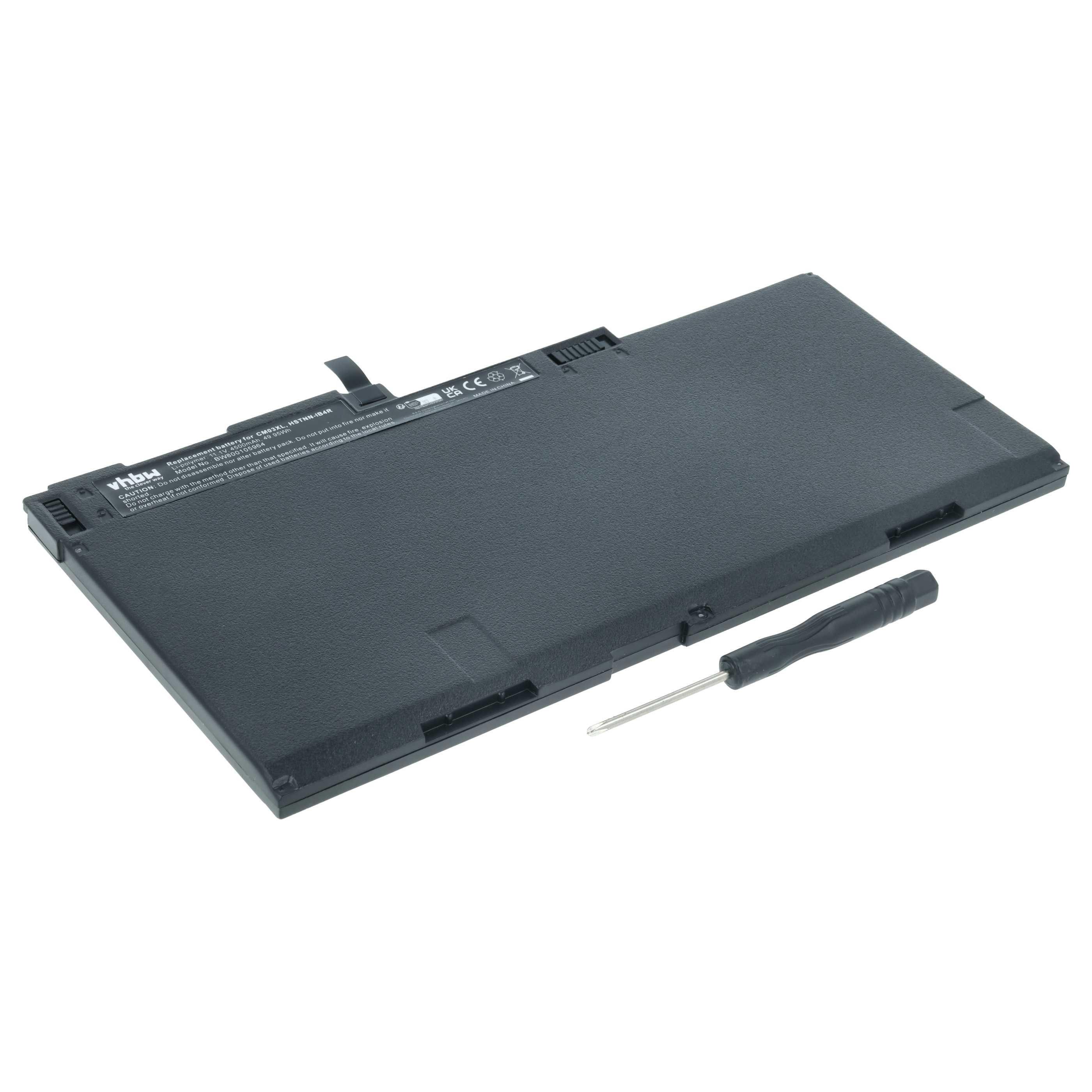vhbw Akku passend für HP EliteBook 850 G1, 850, 840 G2 (N9P64US), 845, 840 Laptop-Akku Akku Li-Polymer 4500 mAh (11,1 V, 1 St), Leistungsfähiger Austausch-Akku für Notebook, Wiederaufladbar, Jede