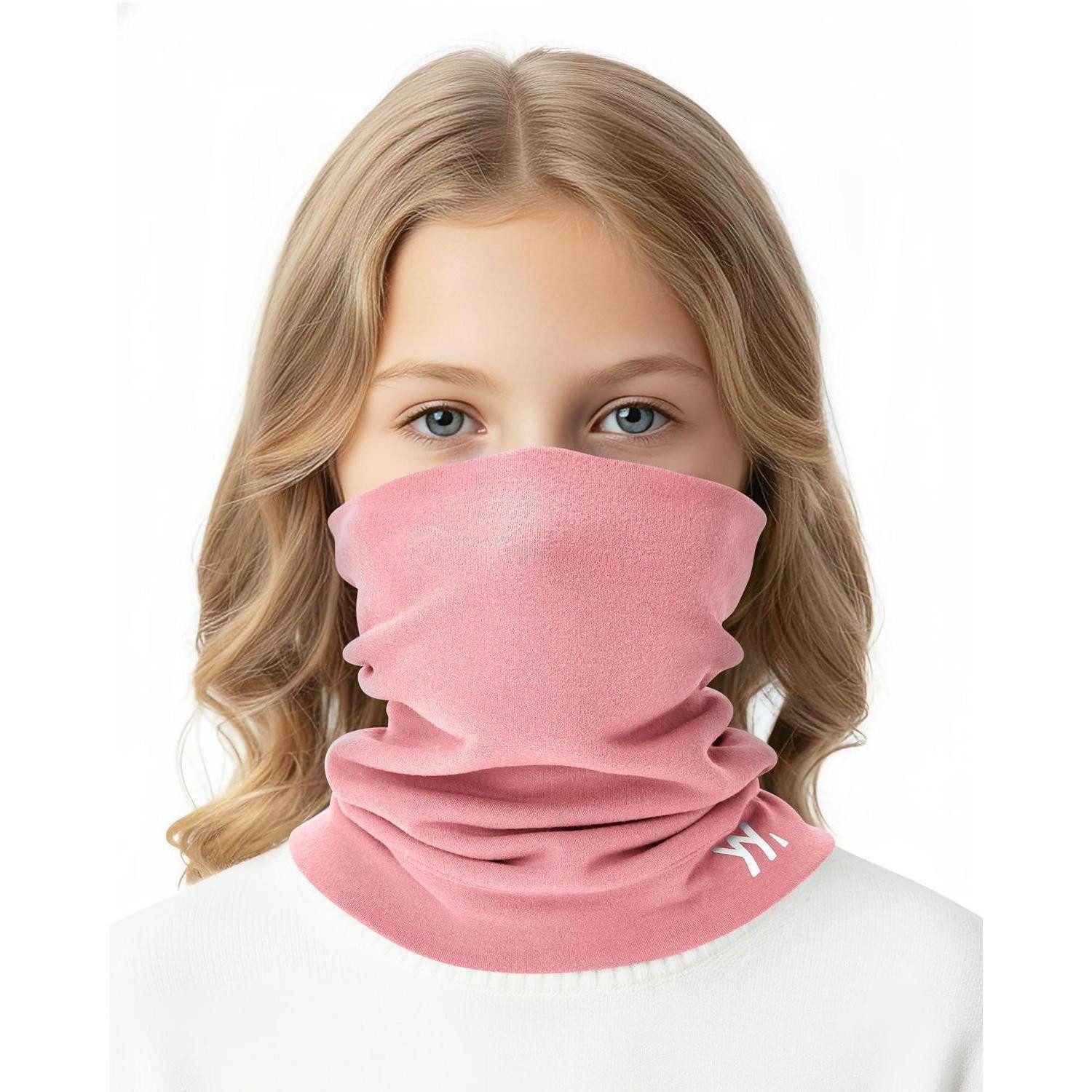 LuxusKollektion Multifunktionstuch Schlauchschal Kinder Winter Winddicht Atmungsaktiv Rosa