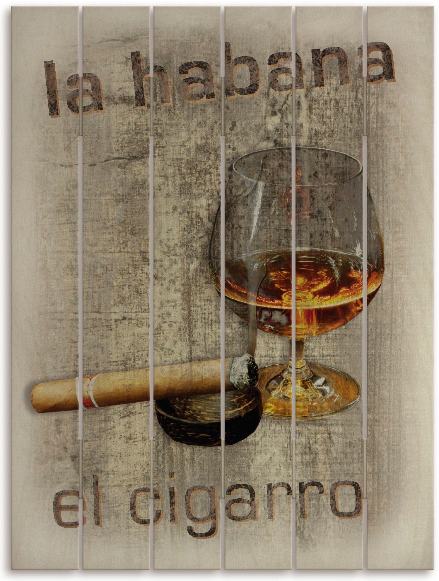Artland Holzbild Havanna - Die Zigarre, Zigarren (1 St) | Bilder