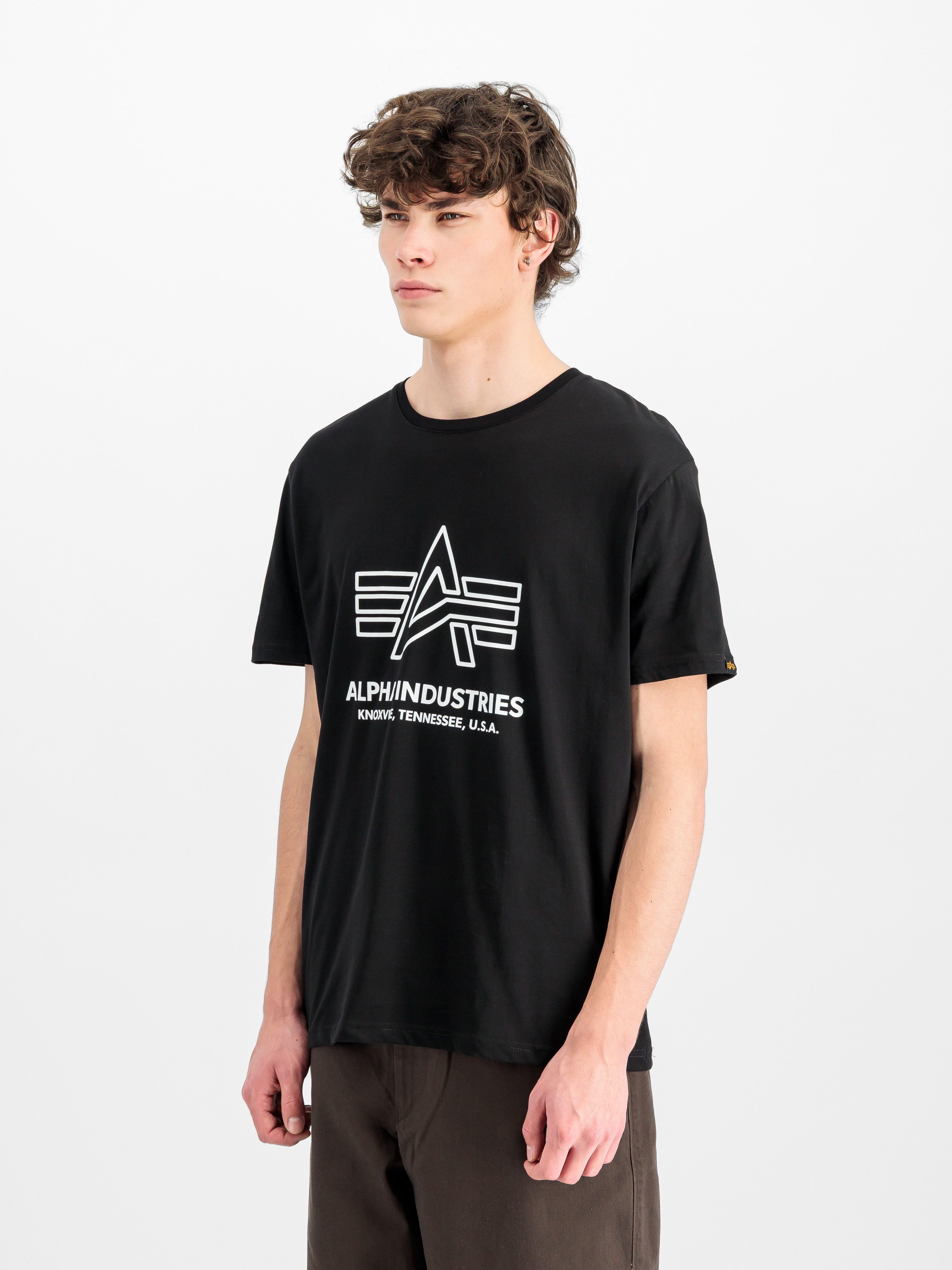 Alpha Industries Rundhalsshirt Logo Print T günstig online kaufen