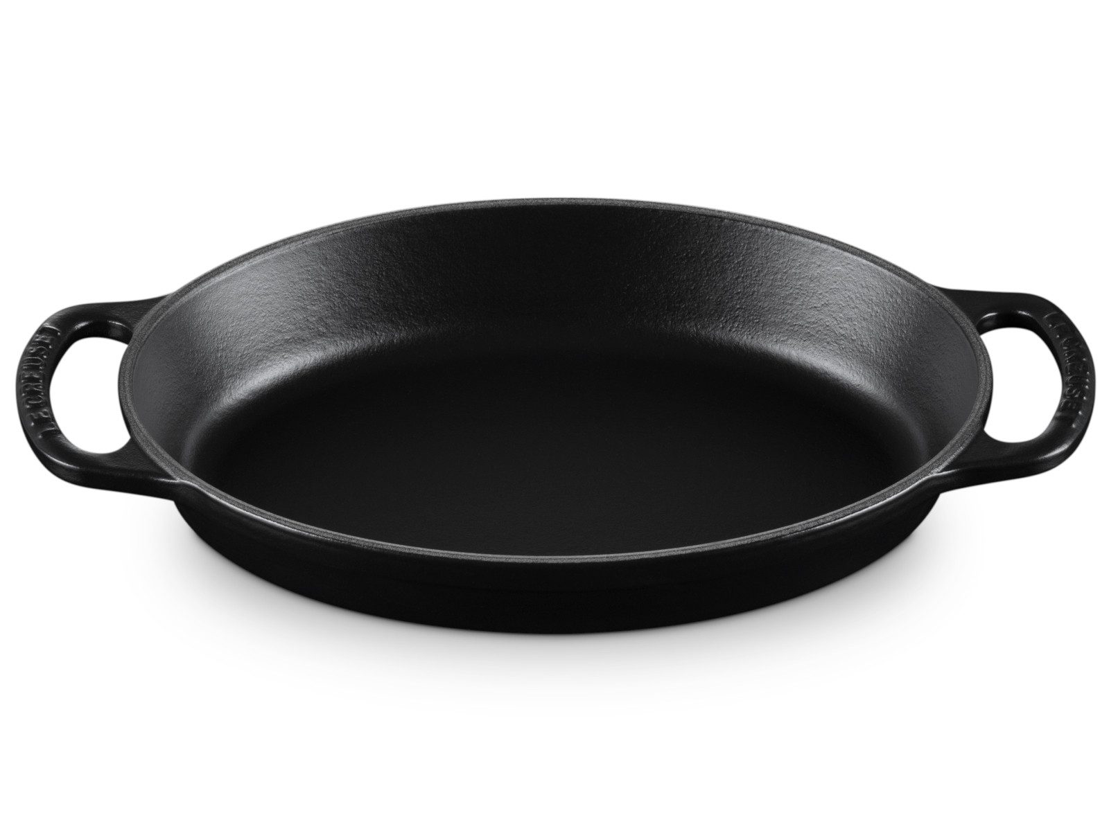 LE CREUSET Backform Backform Signature oval schwarz matt 24cm
