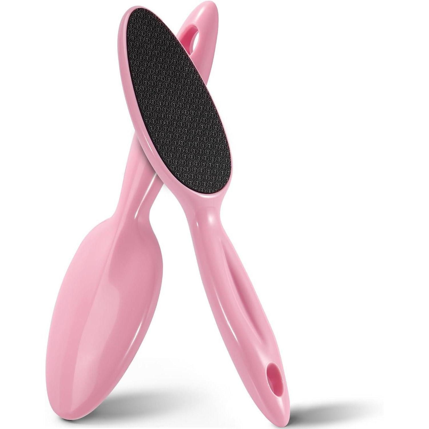 LuxusKollektion Fußraspel Пемза Nano Glas Langgriff Fußpflege Rosa